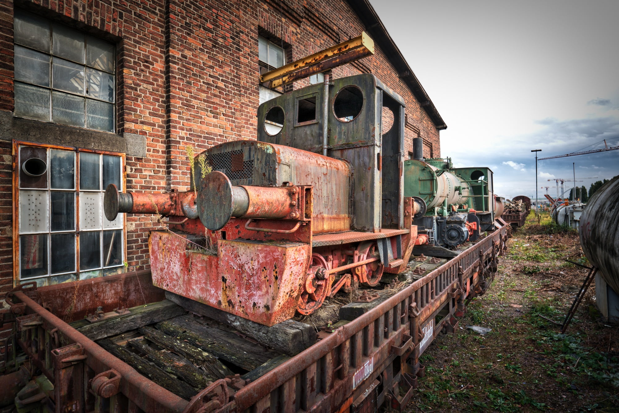 track, train, locomotive, outdoors, transportation, old, machinery, metal, railway, steam railway, bad condition, oldtimer, steel, old-fashioned, damaged, HD Wallpaper