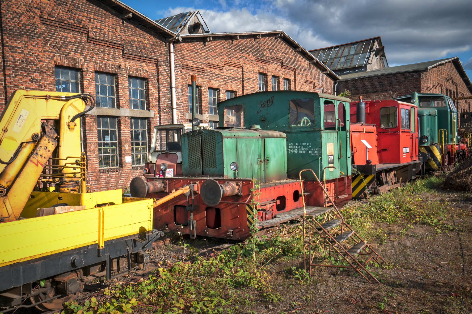 nostalgia, built structure, old vehicle, train, rail transportation, shunting yard, railroad track, train - vehicle, antique, steam railway, 1080P, public transportation, HD Wallpaper