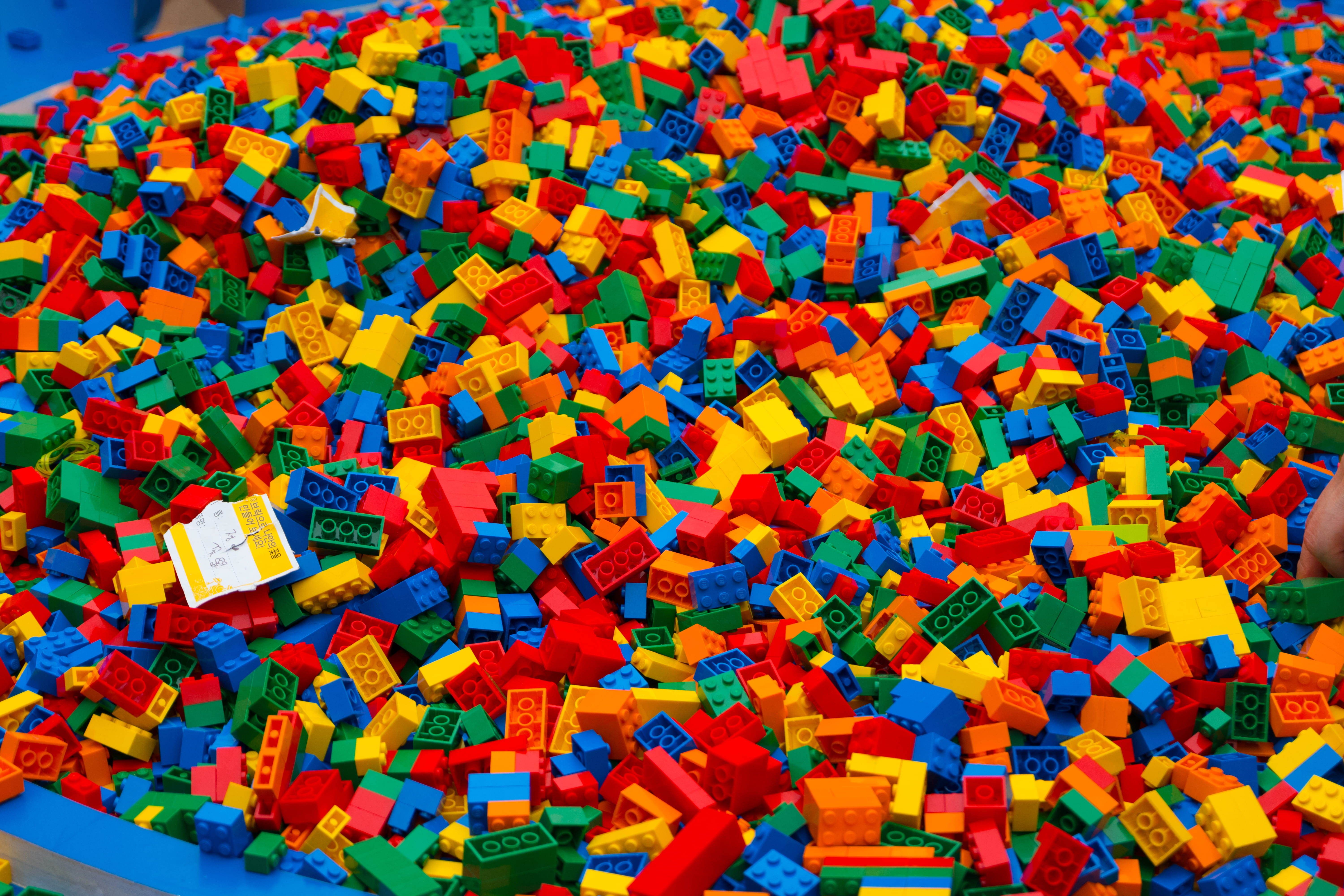 block, full frame, still life, multi colored, no people, day, variation, colorful, design, orange color, lotteworld, backgrounds, indoors, high angle view, HD Wallpaper