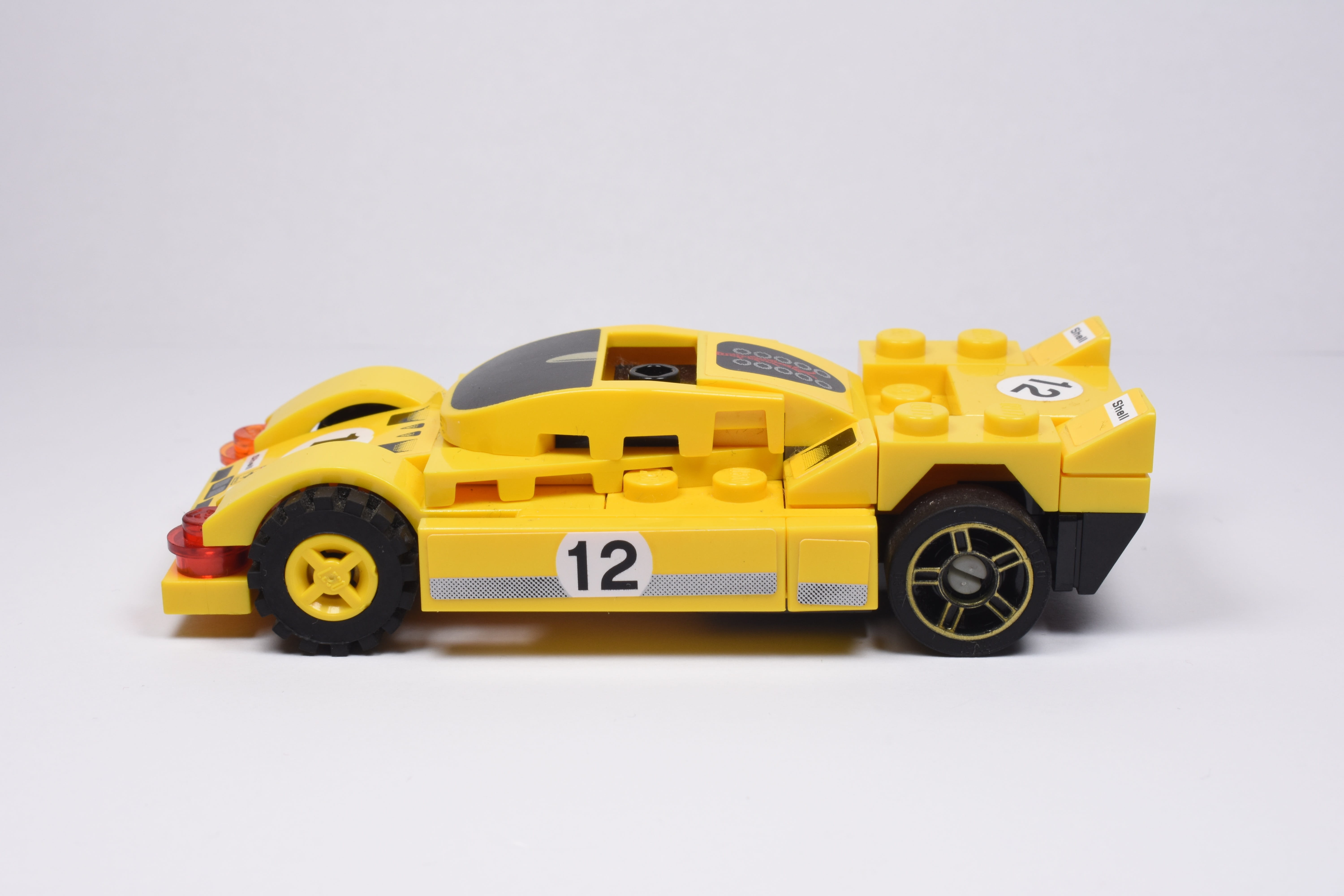 copy space, lego, white background, motor vehicle, childhood, cut out, indoors, lego blocks, choice, small, yellow car, yellow, plastic, single object, HD Wallpaper