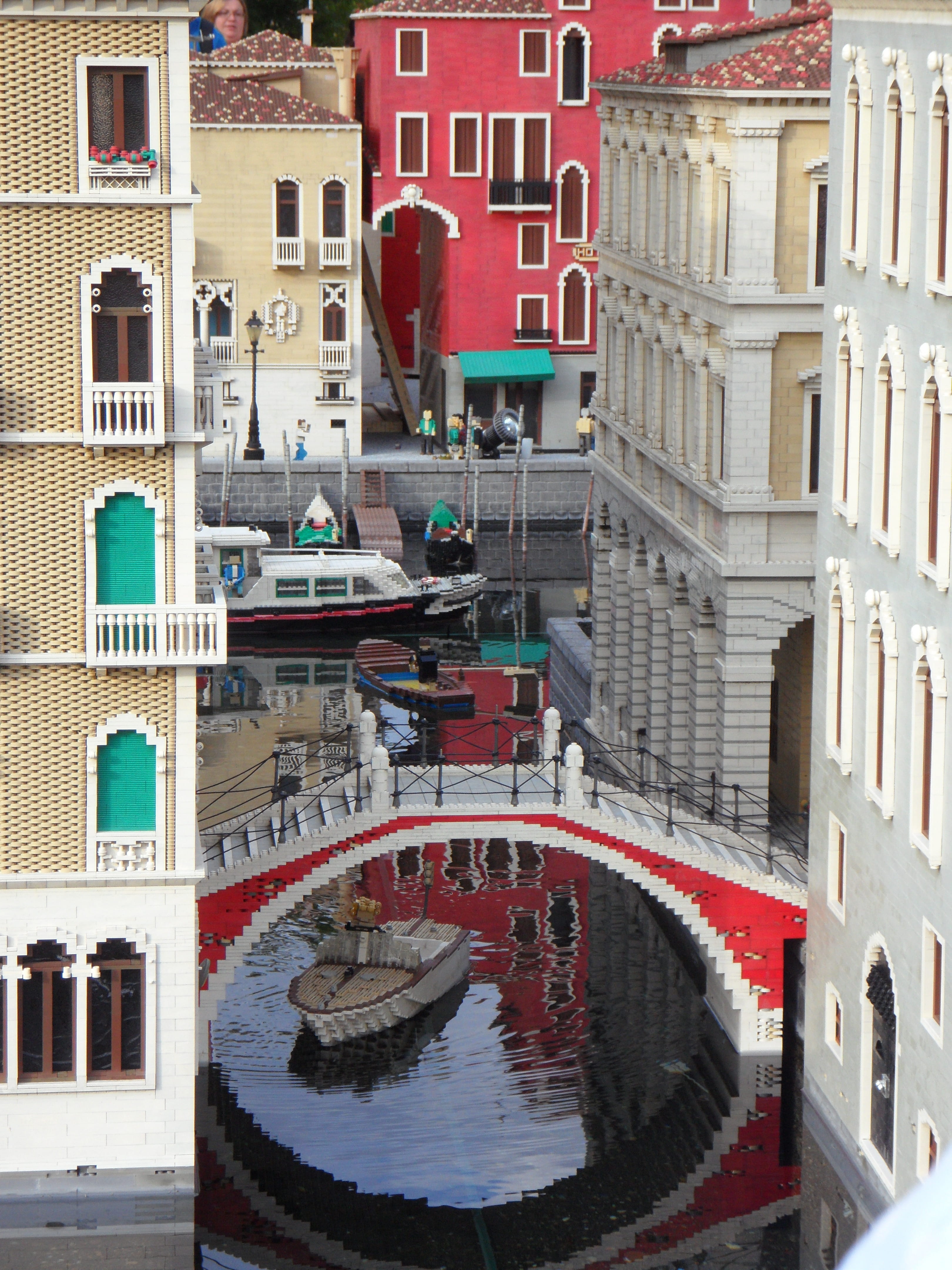 children, Venice, outdoors, mini world, no people, reflection, travel destinations, city, swimming pool, toys, transportation, water, city life, high angle view, Phone HD Wallpaper