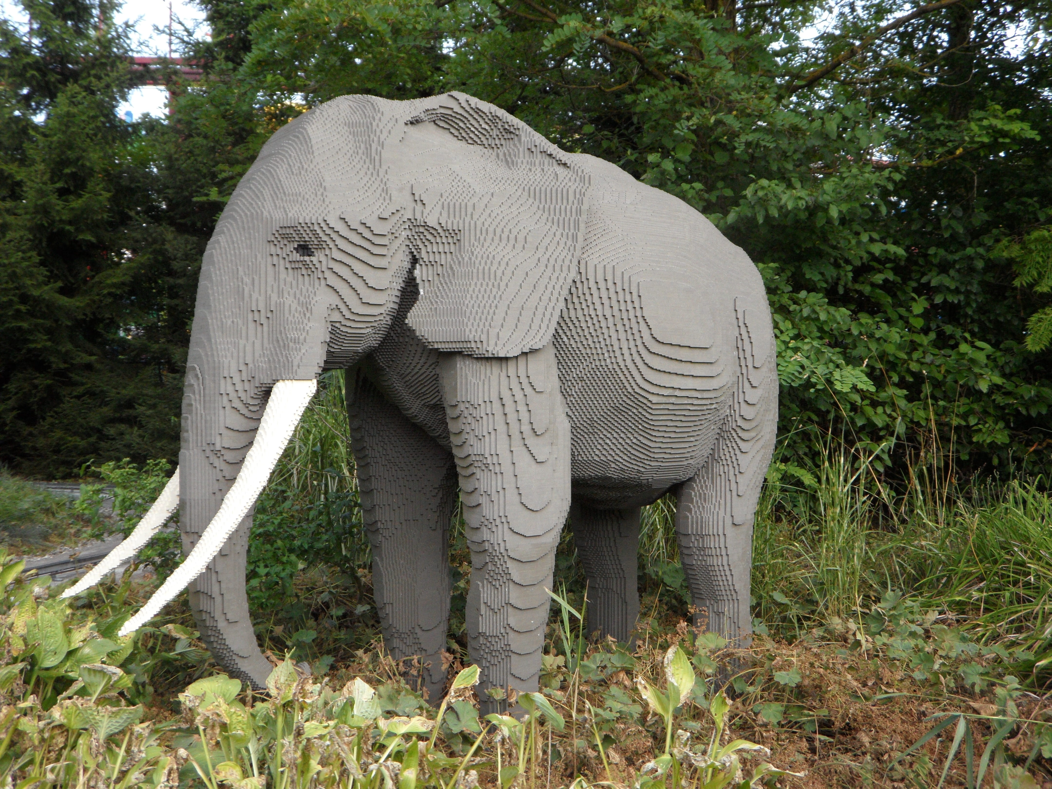 land, Theme Park, mammal, animal themes, legoland, children, 4K, animals in the wild, Replica, vertebrate, module, lego, gray, animal, out of legos, animal wildlife, HD Wallpaper