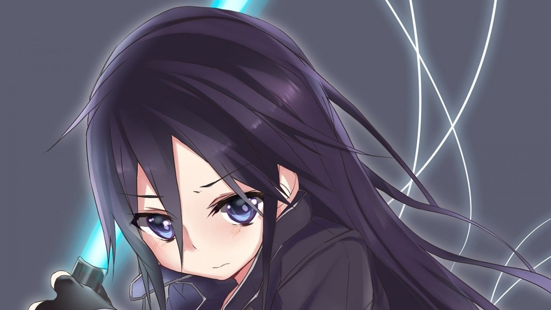 1080P, video games, portrait, illuminated, lifestyles, Kirigaya Kazuto, one person, close-up, Sword Art Online, young women, hairstyle, headshot, digital composite, HD Wallpaper