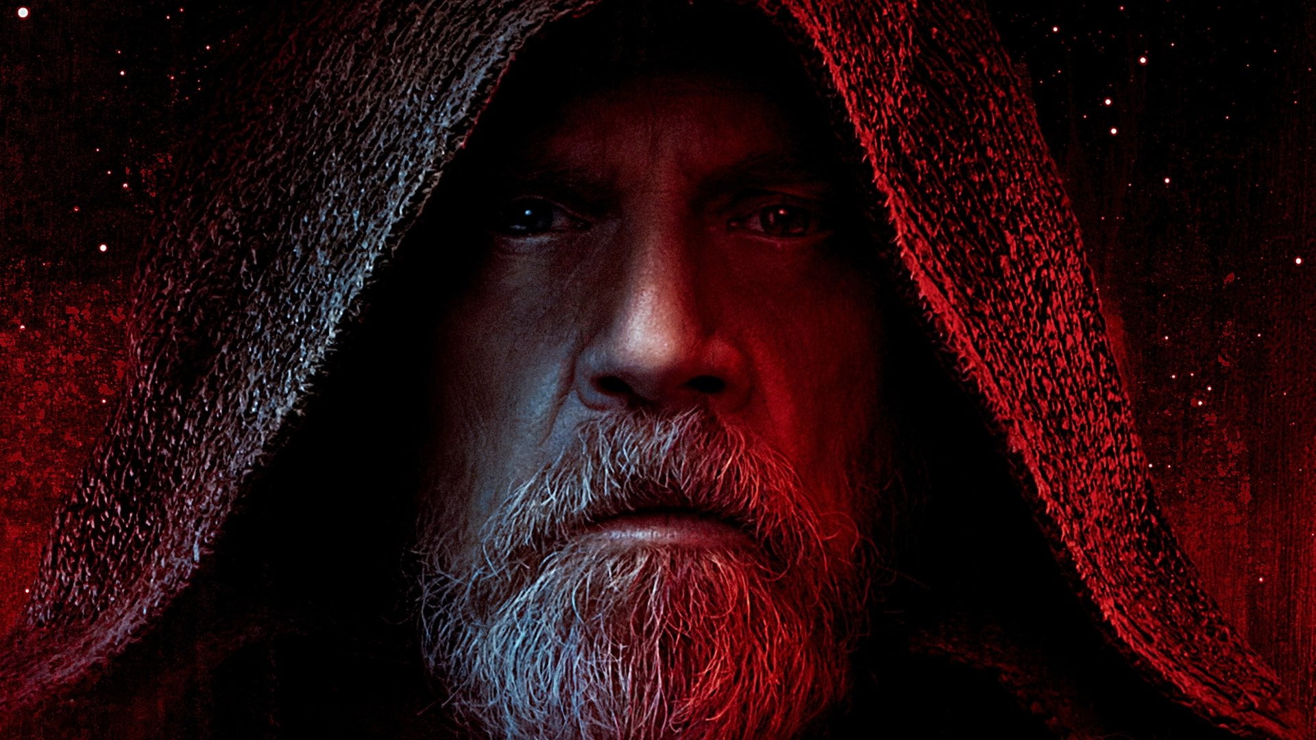 1080P, men, halloween, one person, facial hair, adult, spooky, human hair, studio shot, Star Wars, portrait, emotion, black background, evil, hood - clothing, HD Wallpaper