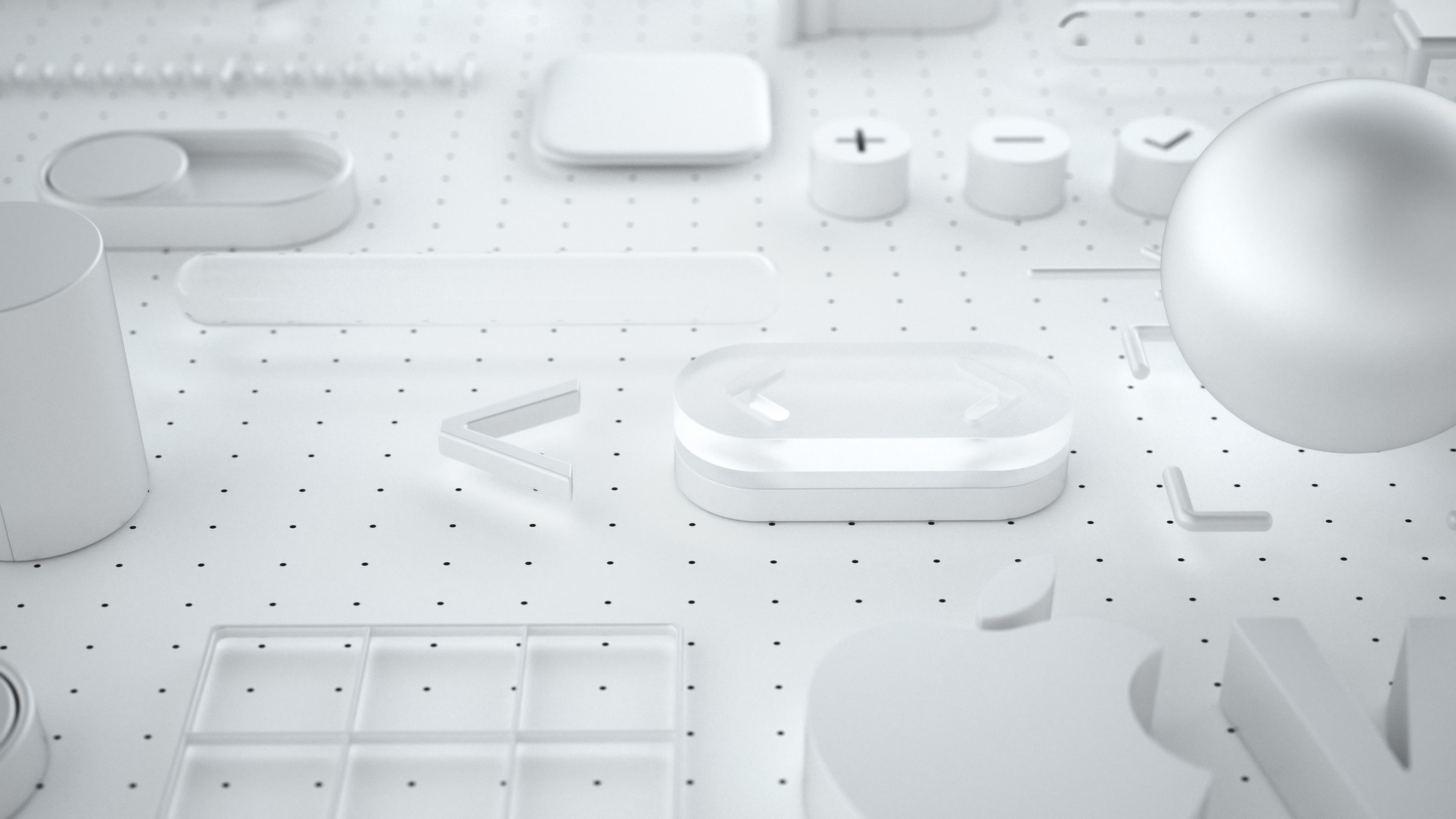 3D, White, 4K, 4K, WWDC 2018, HD Wallpaper