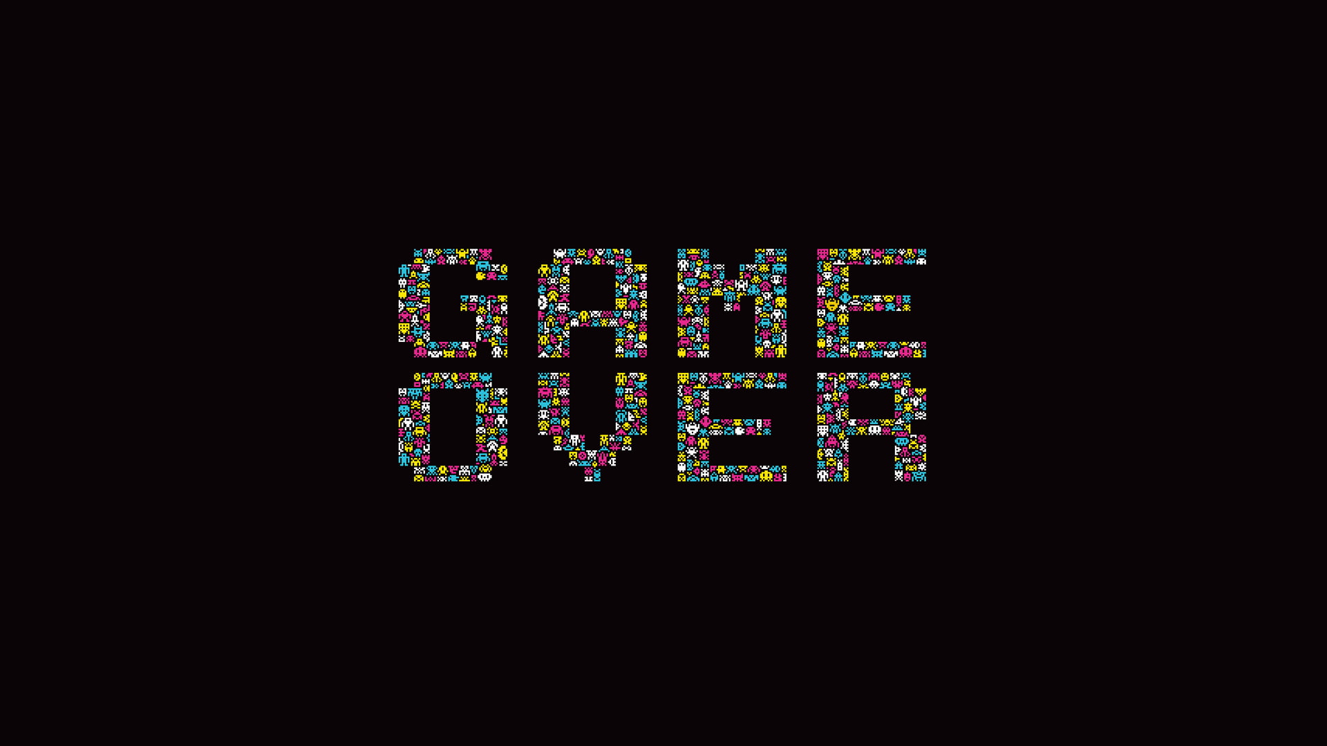 glowing, communication, text, close-up, technology, digital display, arts culture and entertainment, copy space, number, darkroom, no people, GAME OVER, HD Wallpaper
