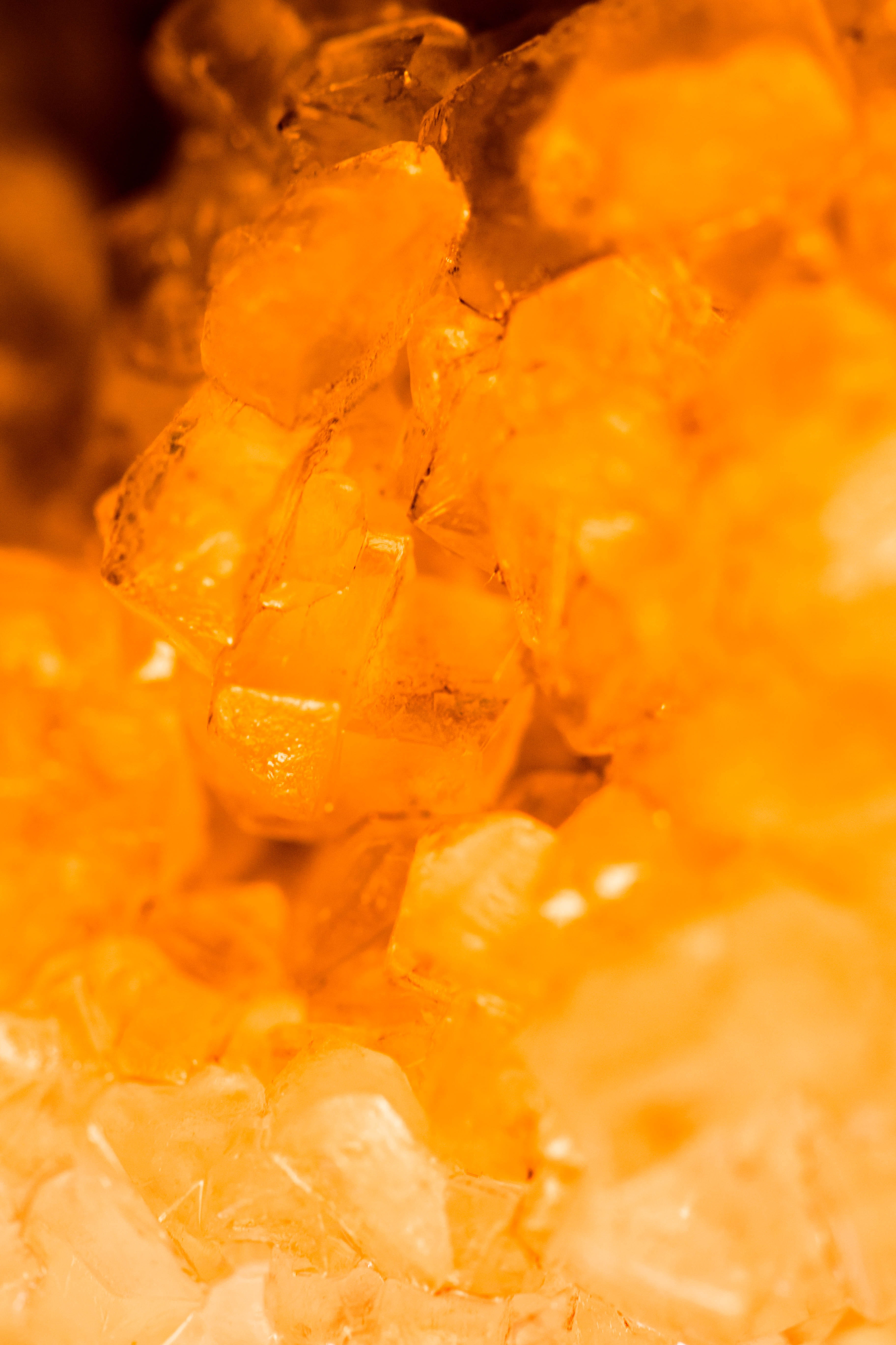 colour, macro, studio shot, indoors, crystals, crystal, close-up, sweet food, indulgence, pineapple, selective focus, mineral, vibrant, dessert, confectionery, Phone HD Wallpaper