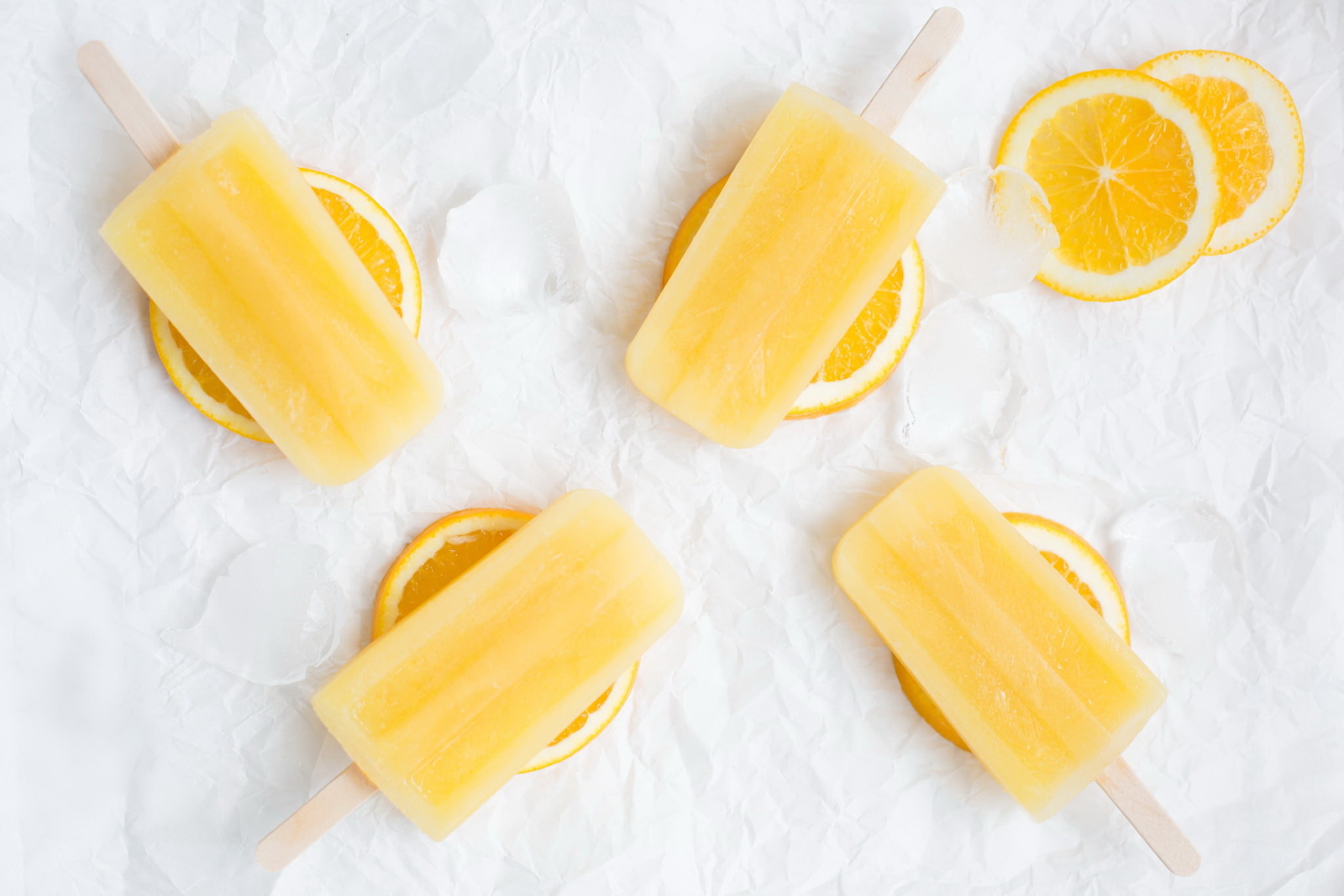 Popsicles, 1080P, ice, orange wedges, HD Wallpaper