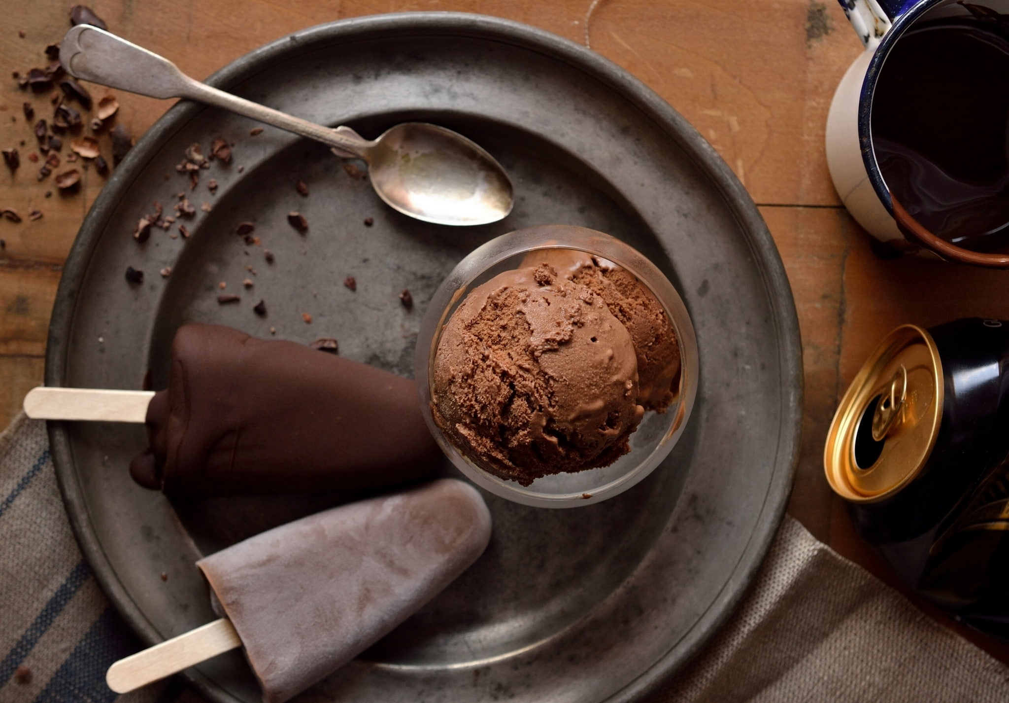 ice cream, plate, Popsicle, 1080P, HD Wallpaper