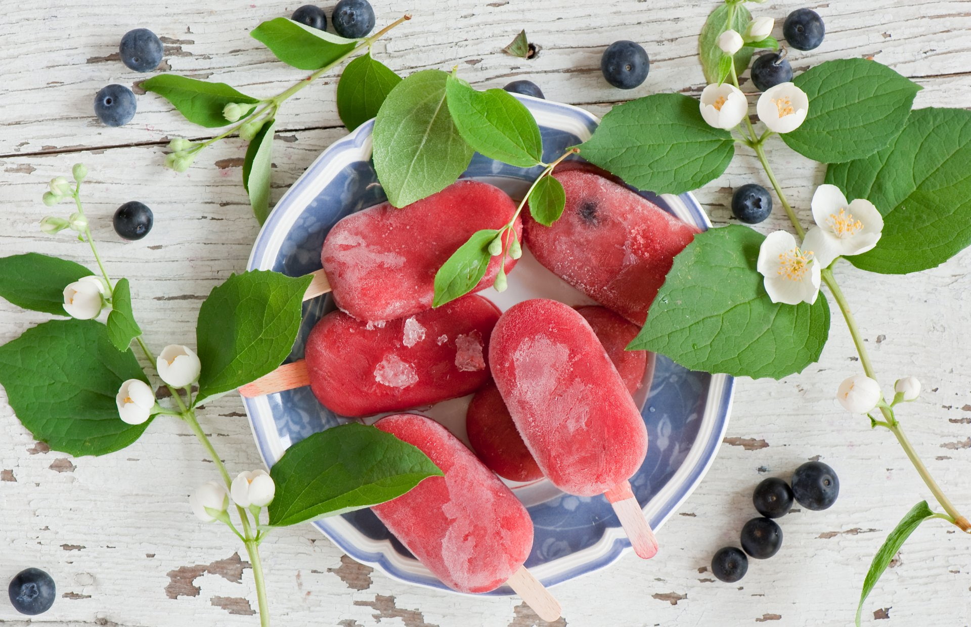 1080P, Popsicle, Ice Cream, Blueberry, Food, Summer, HD Wallpaper