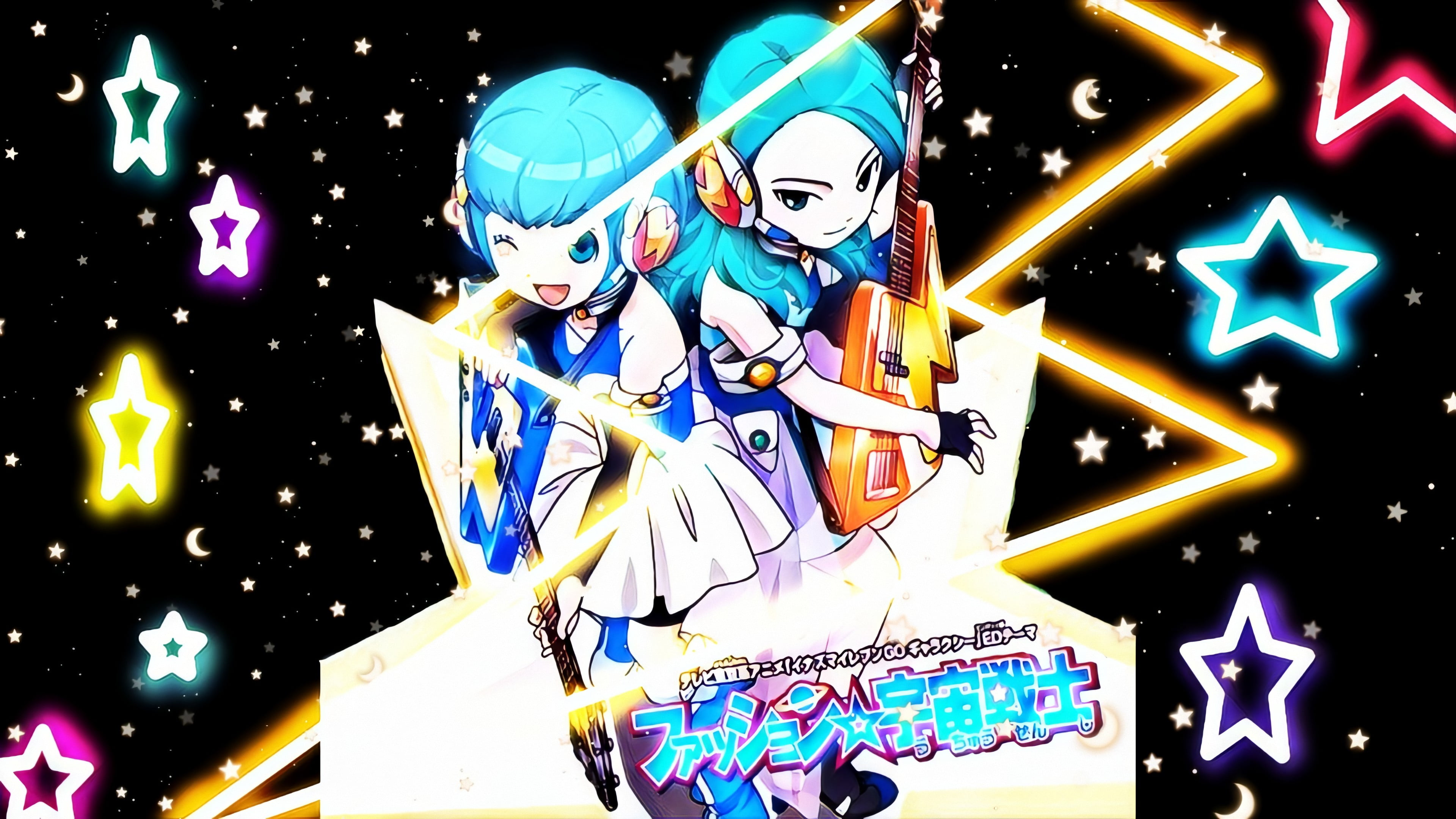 anime, Nintendo Switch, Nintendo, Nintendo DS, neon, Inazuma Eleven, Nintendo 3DS, 4K, anime girls, HD Wallpaper