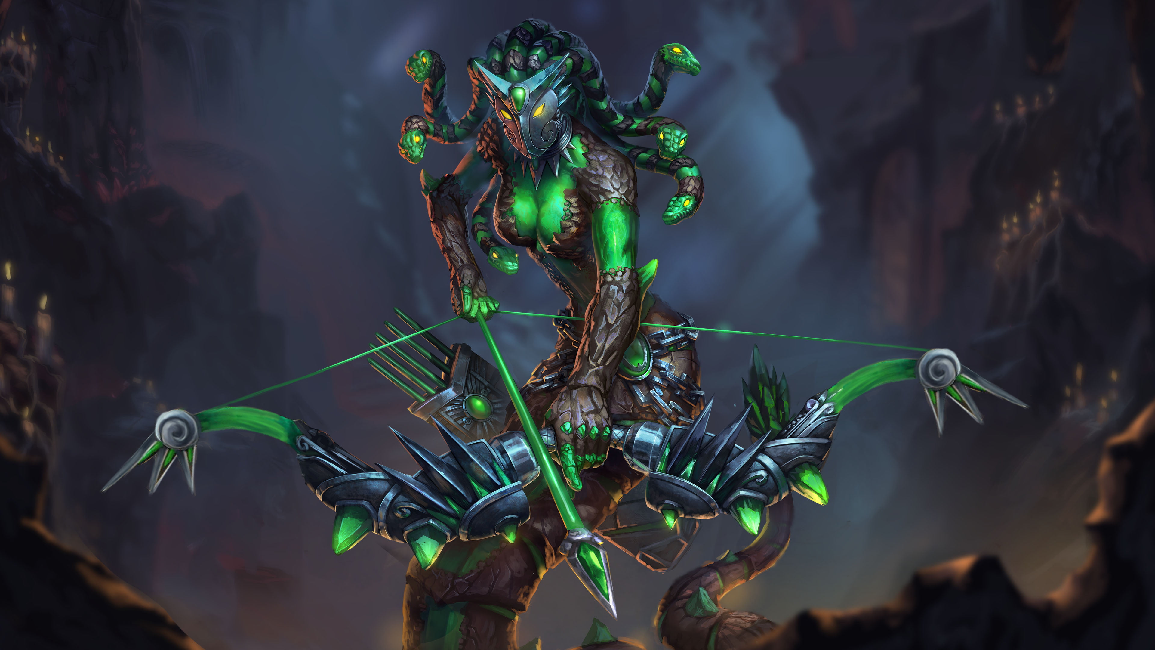 Video Game, Smite, Medusa (Smite), 4K, HD Wallpaper