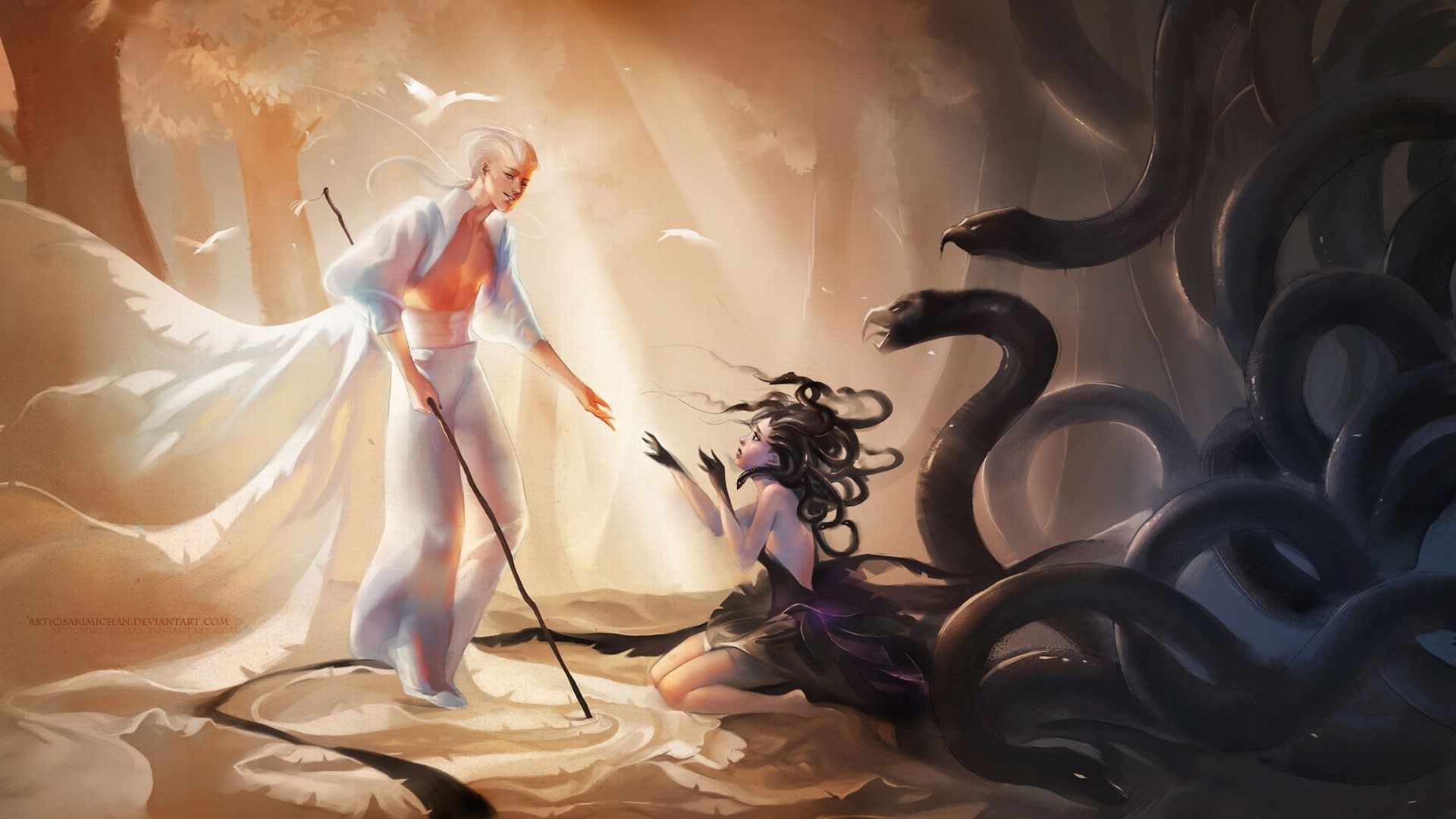 medusa, 1080P, HD Wallpaper