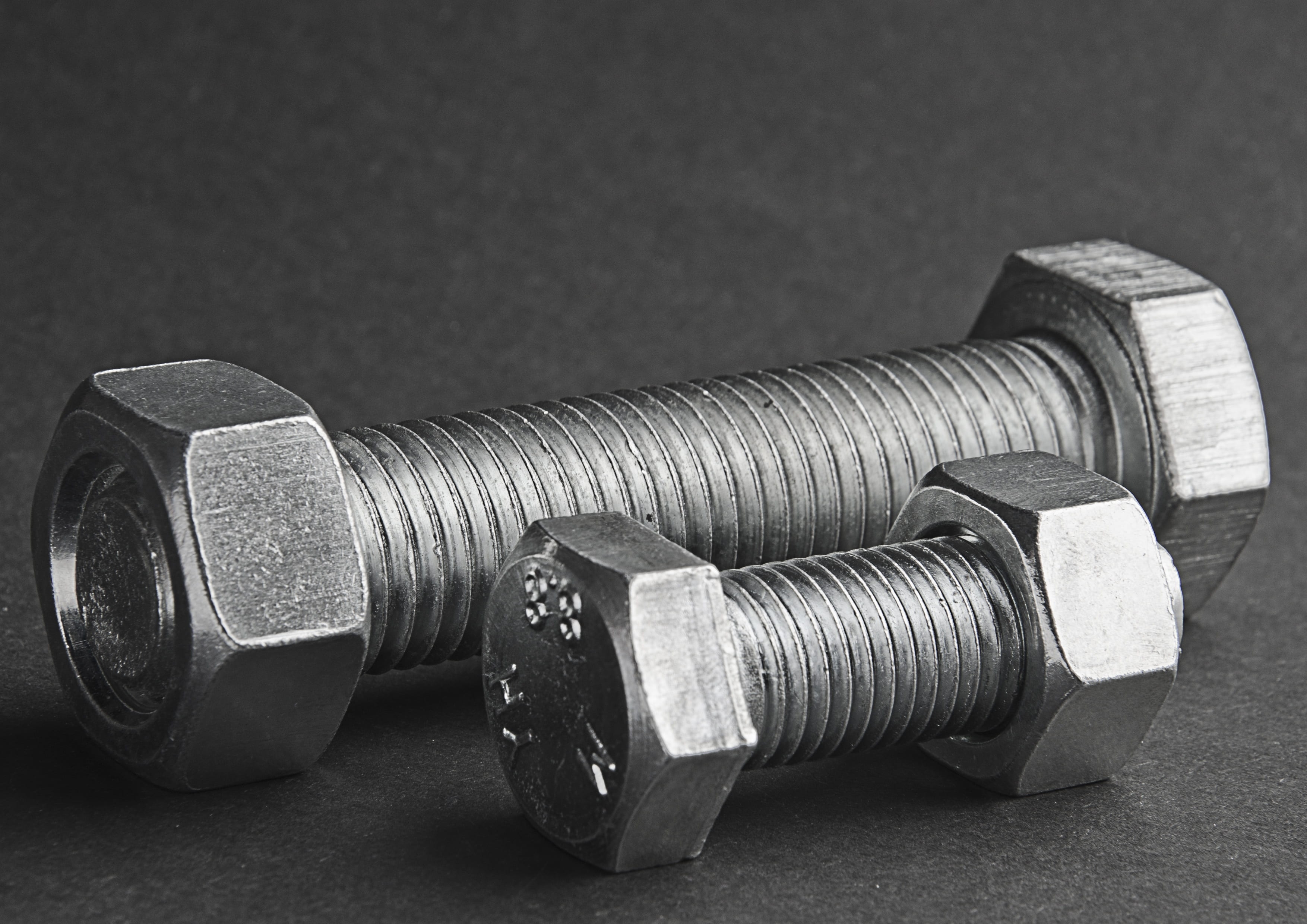 surface, two, metal, no people, close-up, sports equipment, silver colored, matrix, dumbbell, still life, nuts, gray, strength, table, pattern, weights, HD Wallpaper