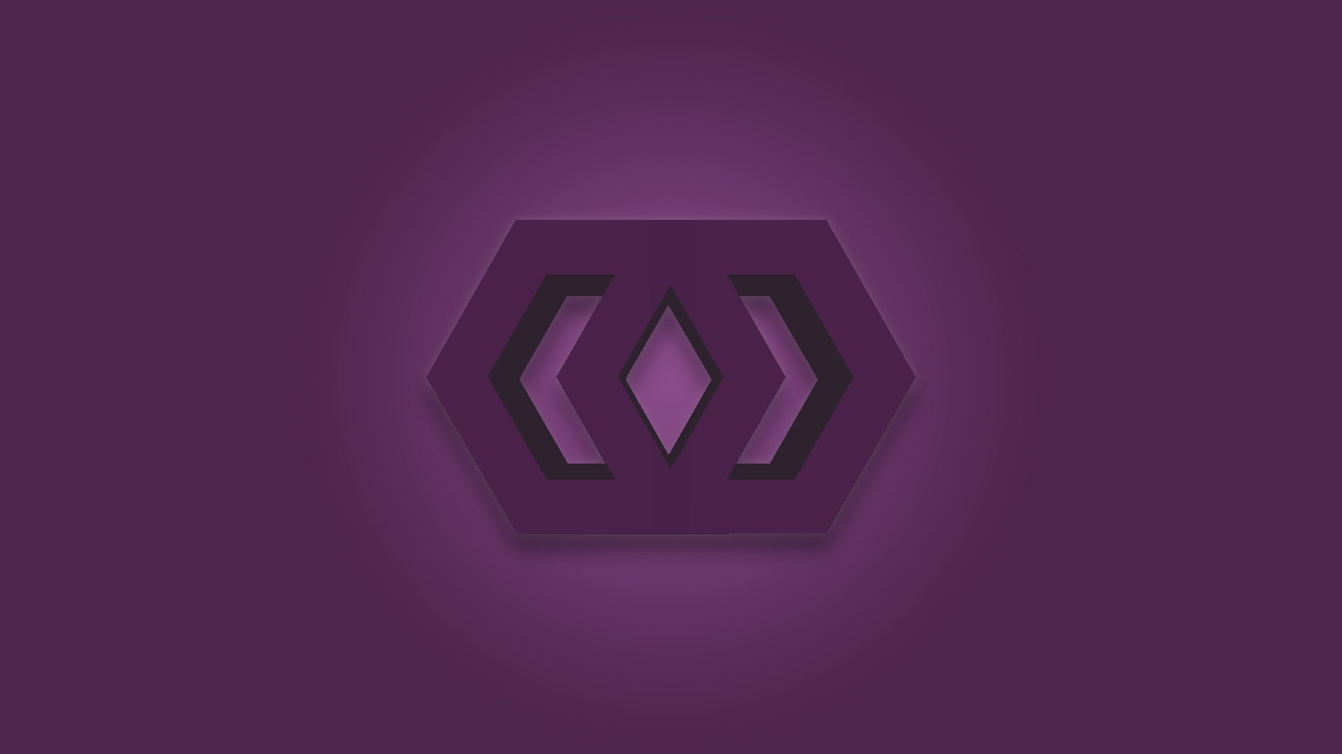 logo, Photoshop, hex, 1080P, revealed design, Purple, HD Wallpaper