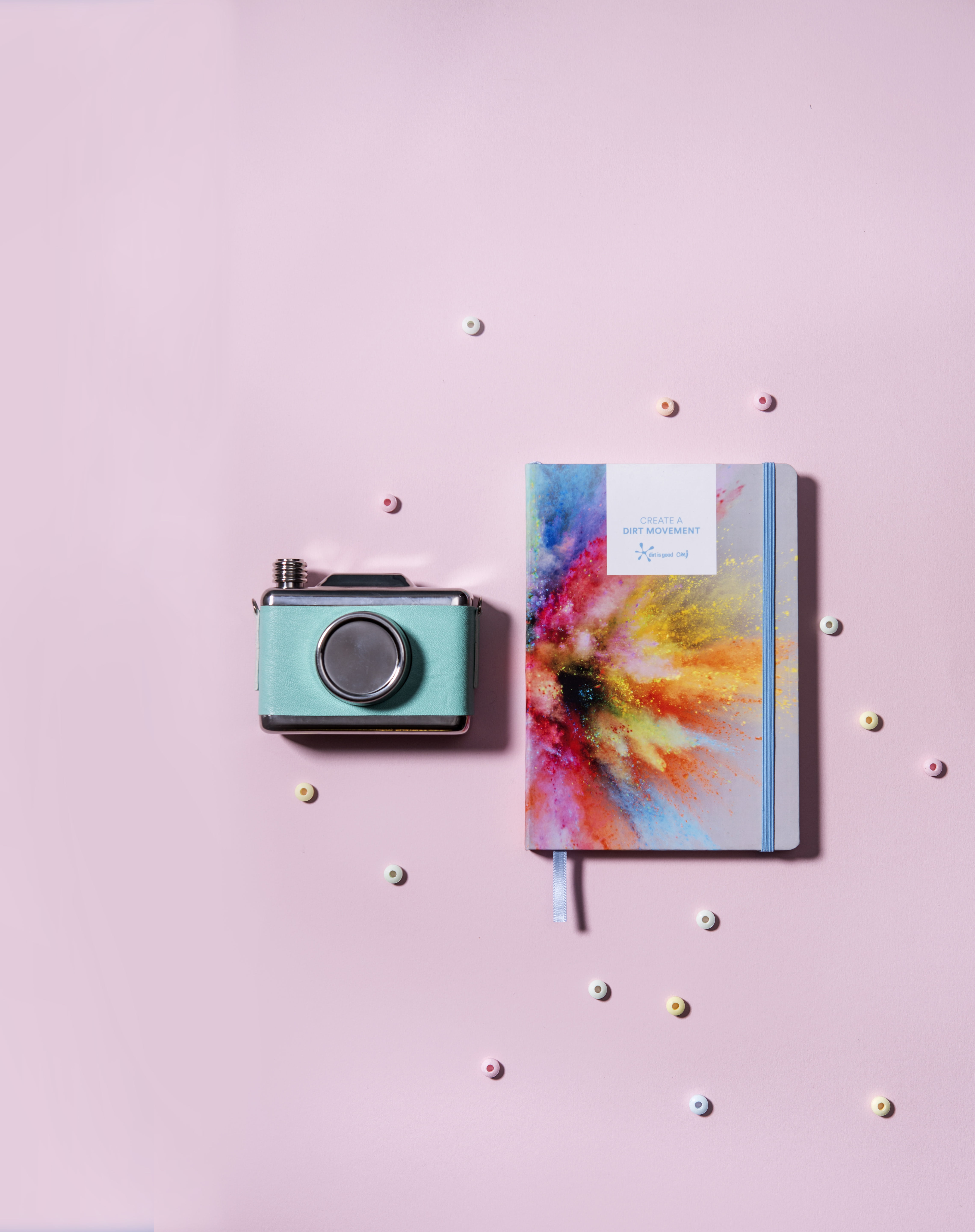 pink color, colored, milc, obsolete, pink, the media, fun, photography themes, camera, items, powder, notebook, burst, creativity, pink background, directly above, Phone HD Wallpaper
