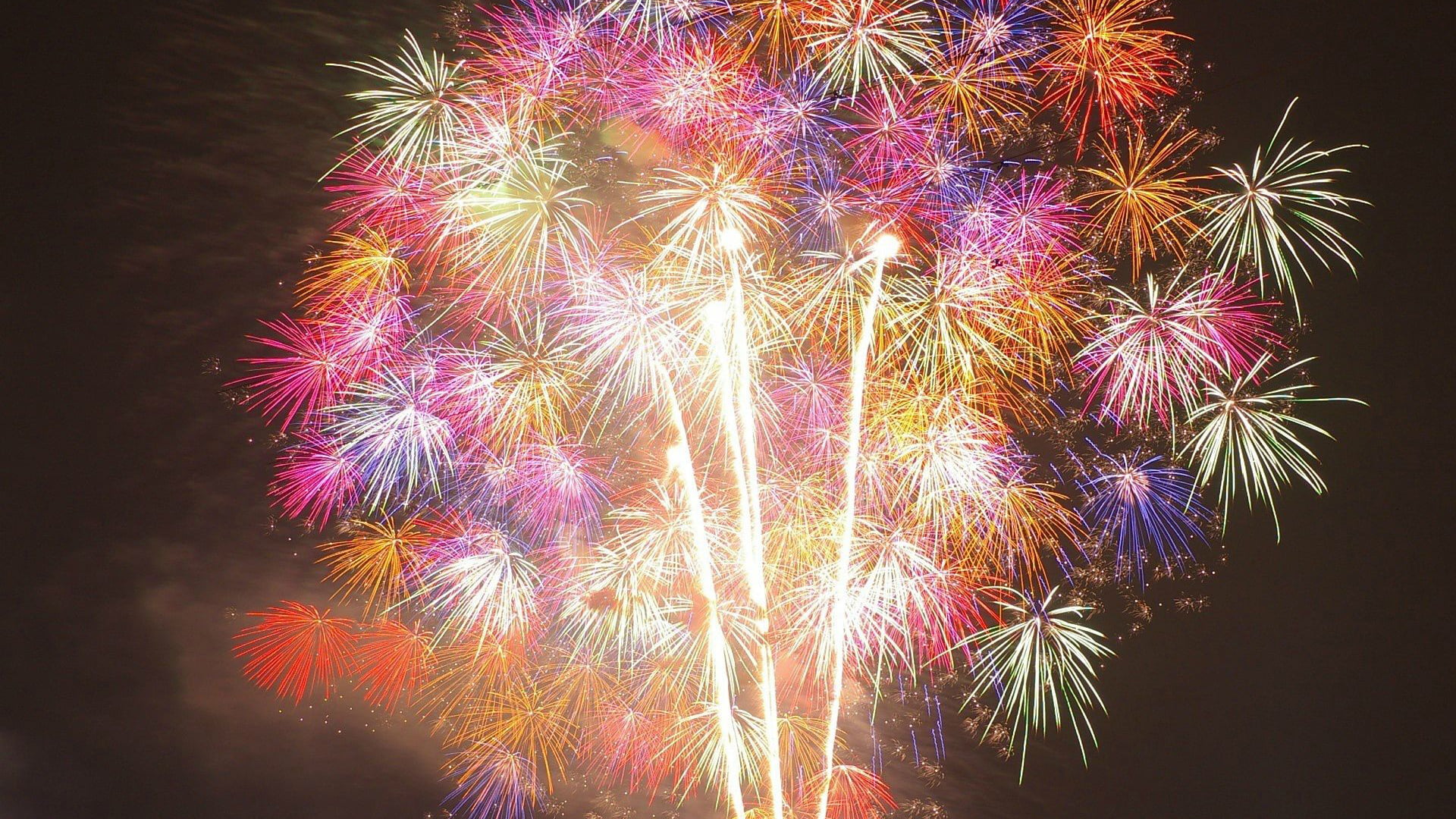 nature, long exposure, event, texture, explosive, colors, night, independence, holiday, celebration, display, bright, illuminated, july, fun, art, close-up, HD Wallpaper