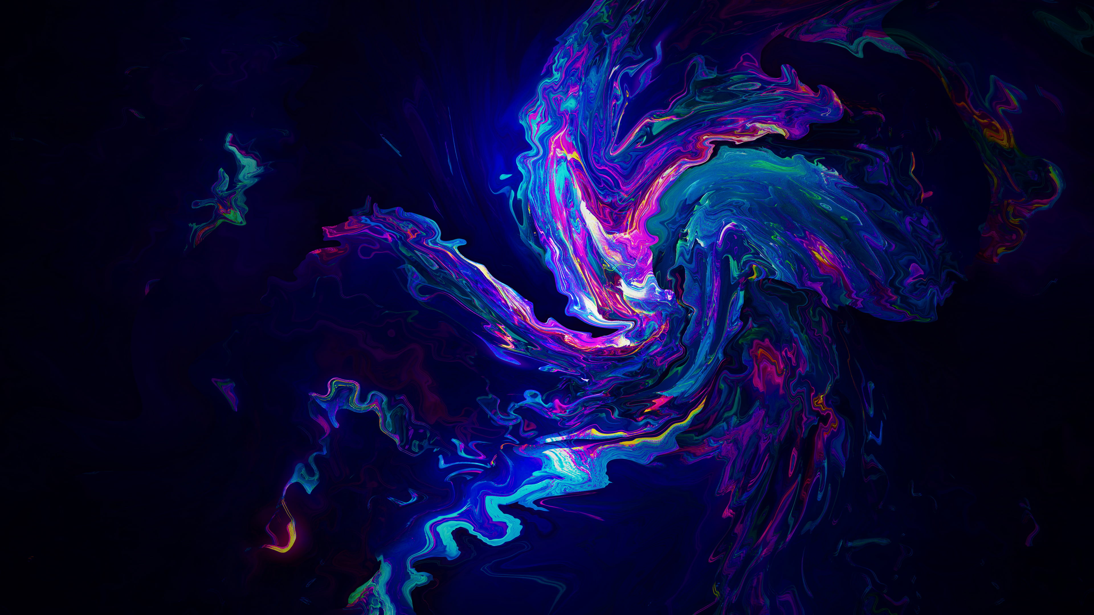 Color Burst, reflection, 4K, HD Wallpaper