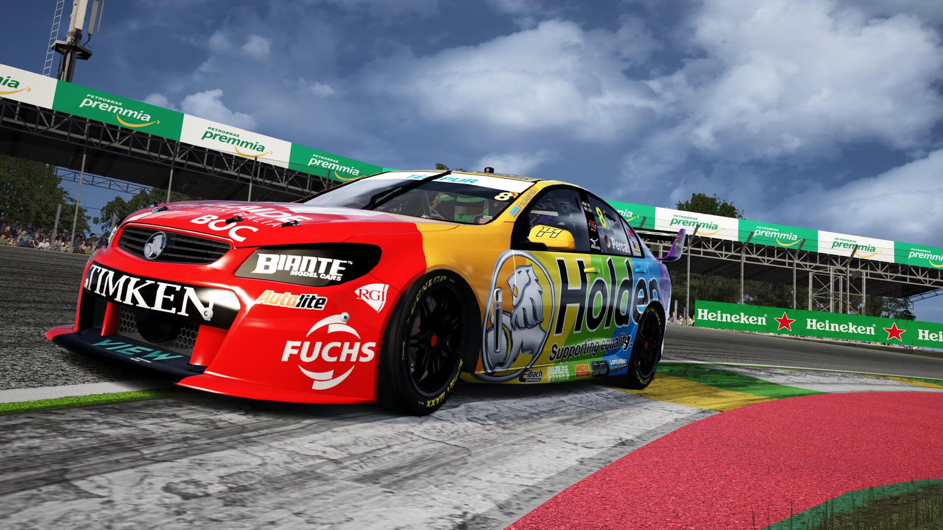 supercars, clouds, Assetto Corsa, 1080P, race tracks, Color Burst, race cars, HD Wallpaper