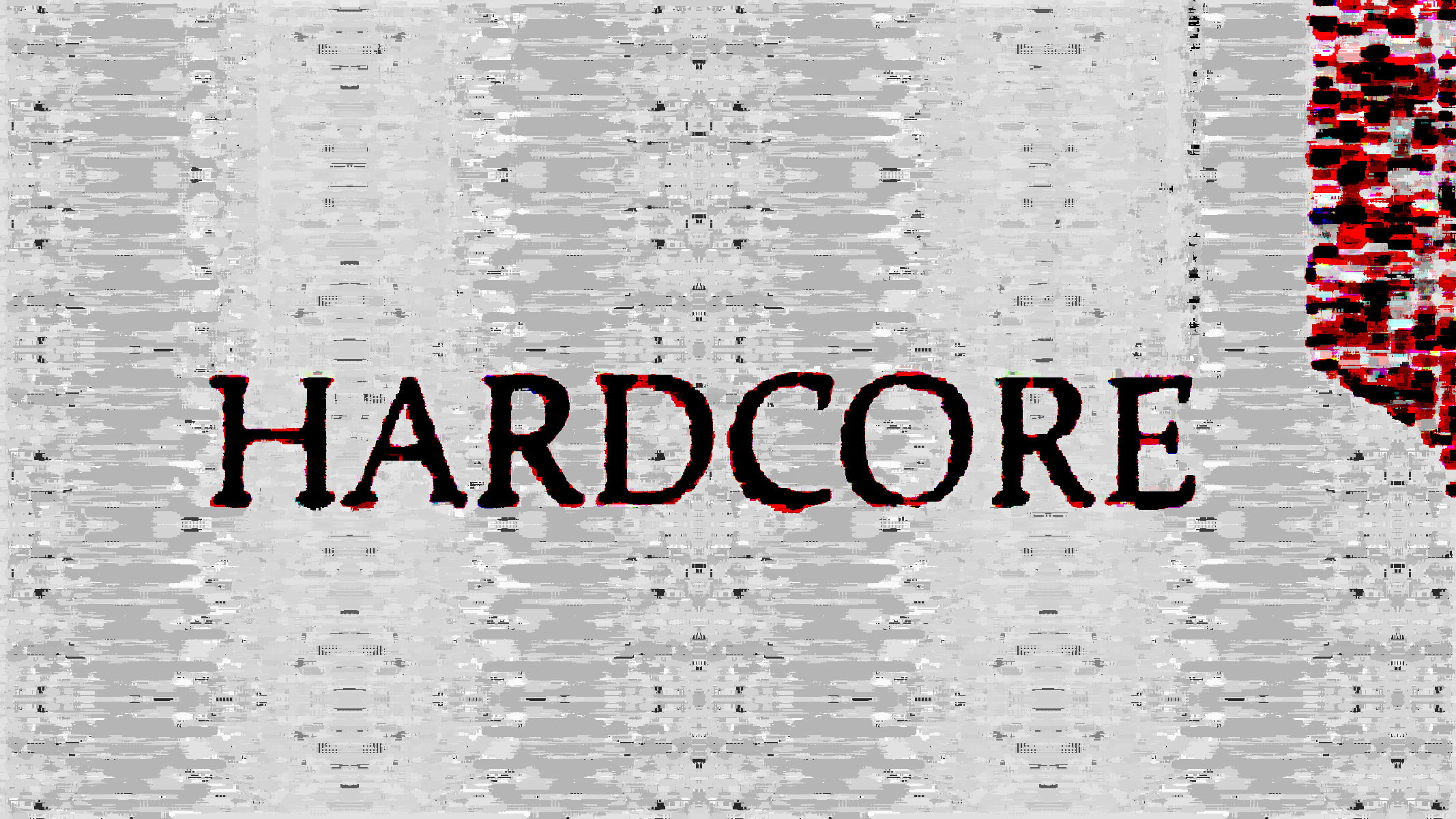 capital letter, hardcore hardstyle red glitch art typography, 1080P, western script, wall - building feature, white color, close-up, message, script, no people, HD Wallpaper