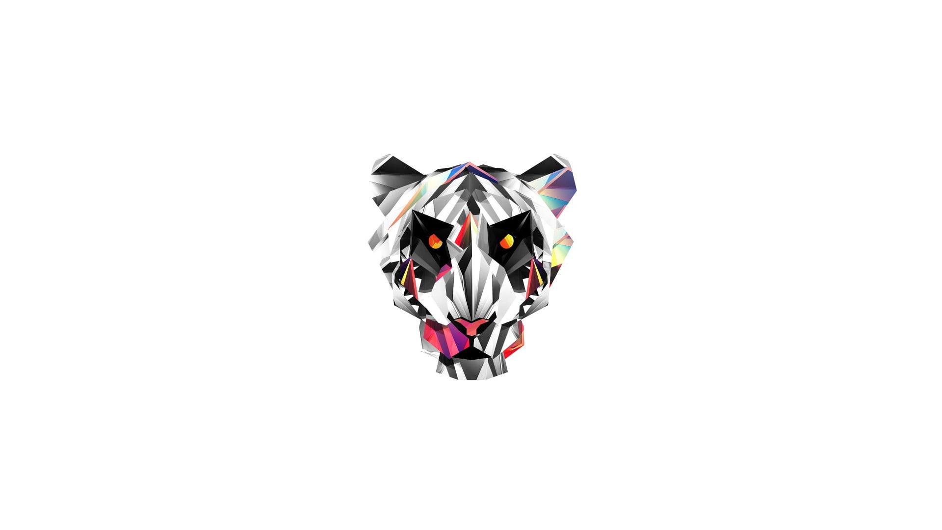 animals, full length, face, animal wildlife, white color, cut out, colored, colorful, silver, real people, minimalism, digital art, obscured face, studio shot, HD Wallpaper