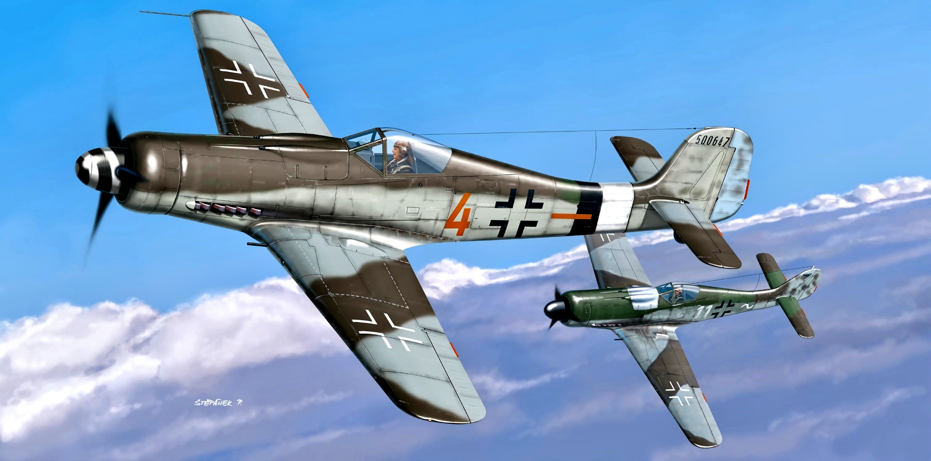 Dora, Fw.190D-9, II. JG26, 2K, " Schlageter", Military Aircraft, HD Wallpaper