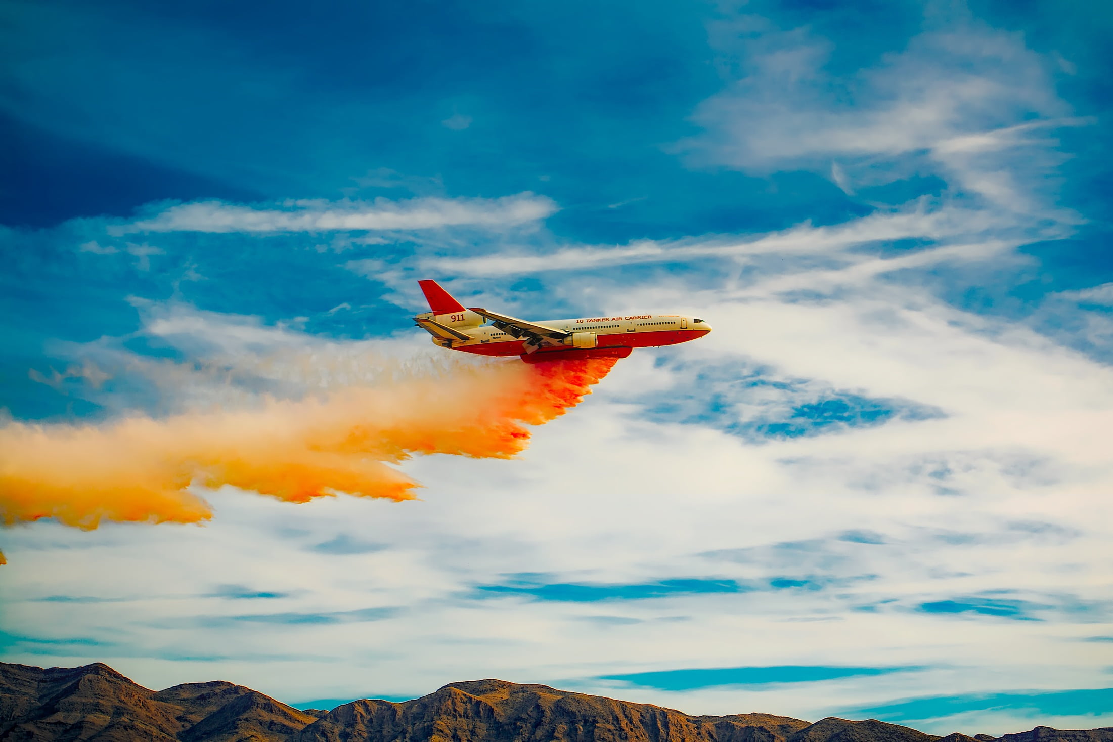 cloud - sky, airplane, day, chemical, sky, one person, transportation, releasing, powder, outdoors, flight, air, spray, on the move, white, firefighting, HD Wallpaper