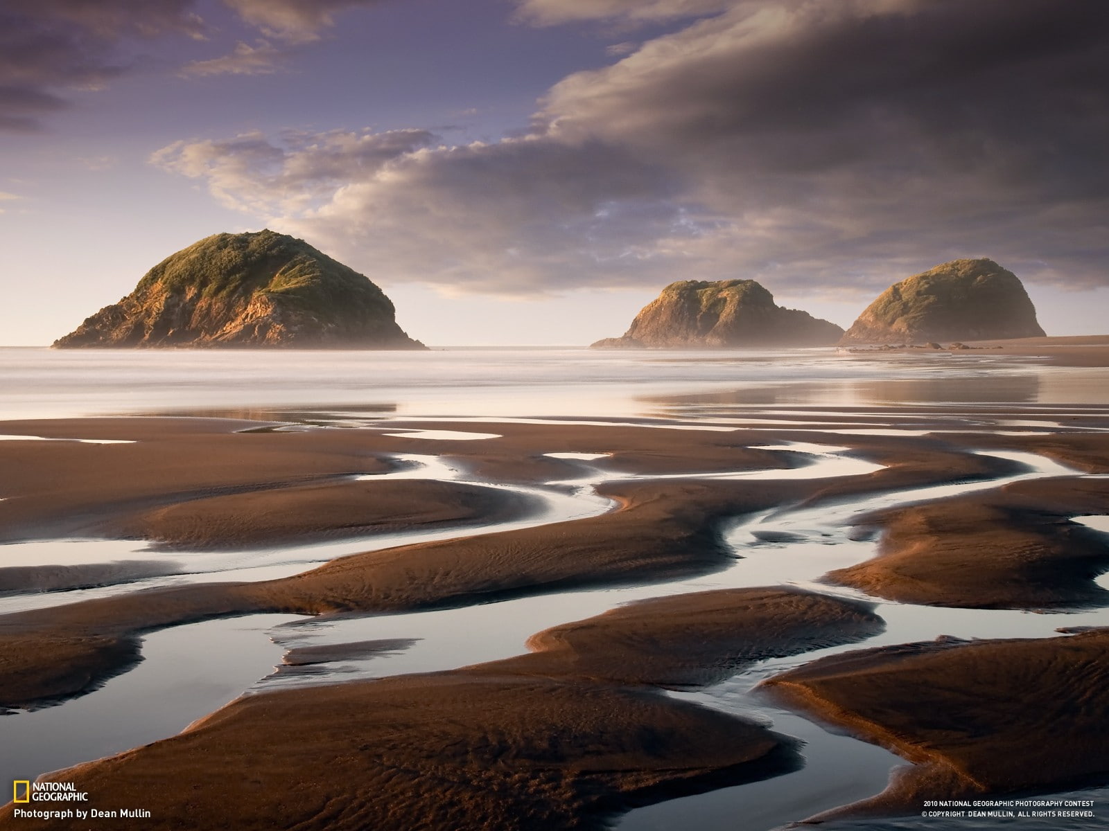720P, pattern, nature, water, rock, National Geographic, coast, New Zealand, landscape, HD Wallpaper