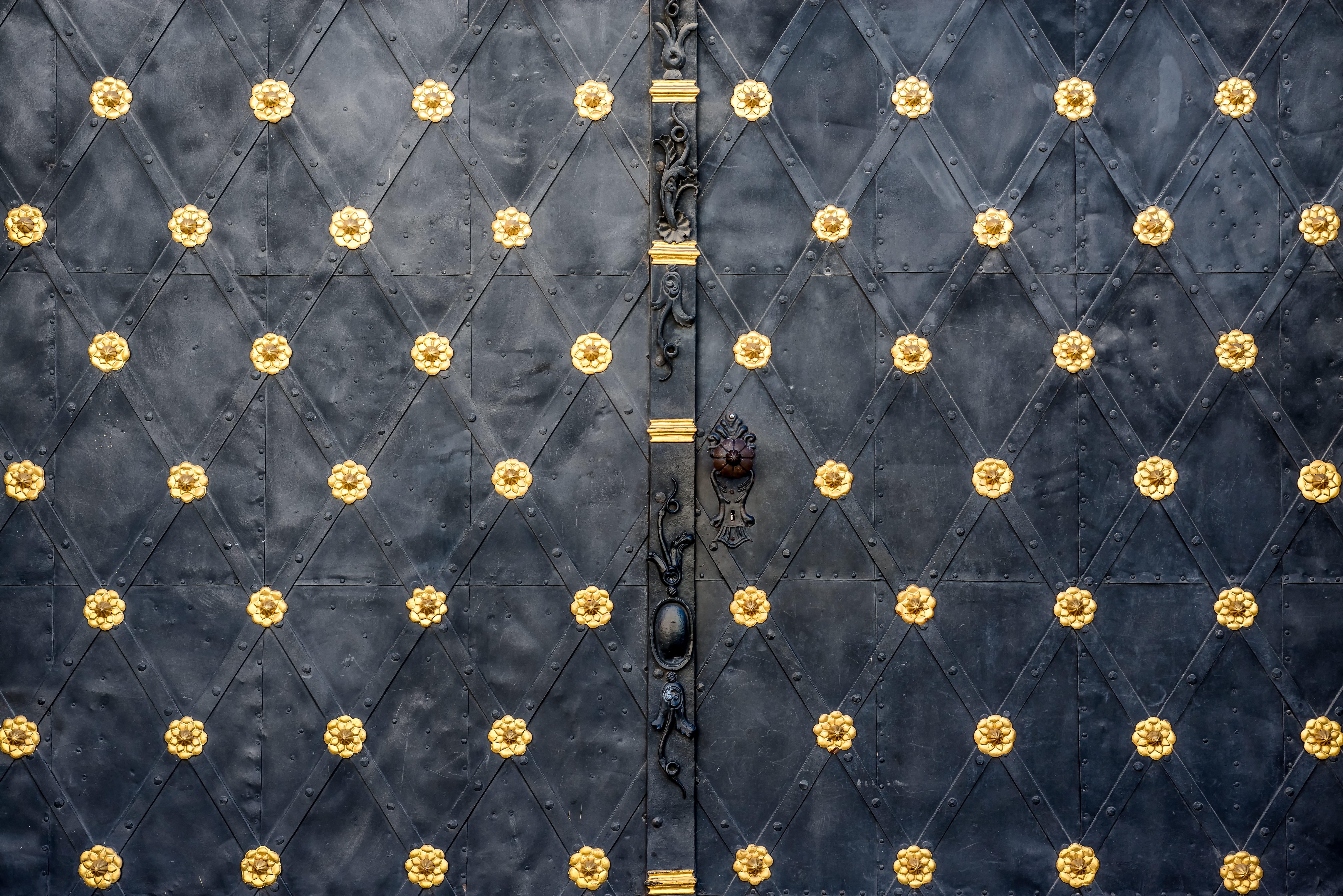 plant, old, floral, metallic, decoration, doorknob, rustic, no people, gold, gate, close-up, backgrounds, day, nobody, texture, design, indoors, massive, HD Wallpaper