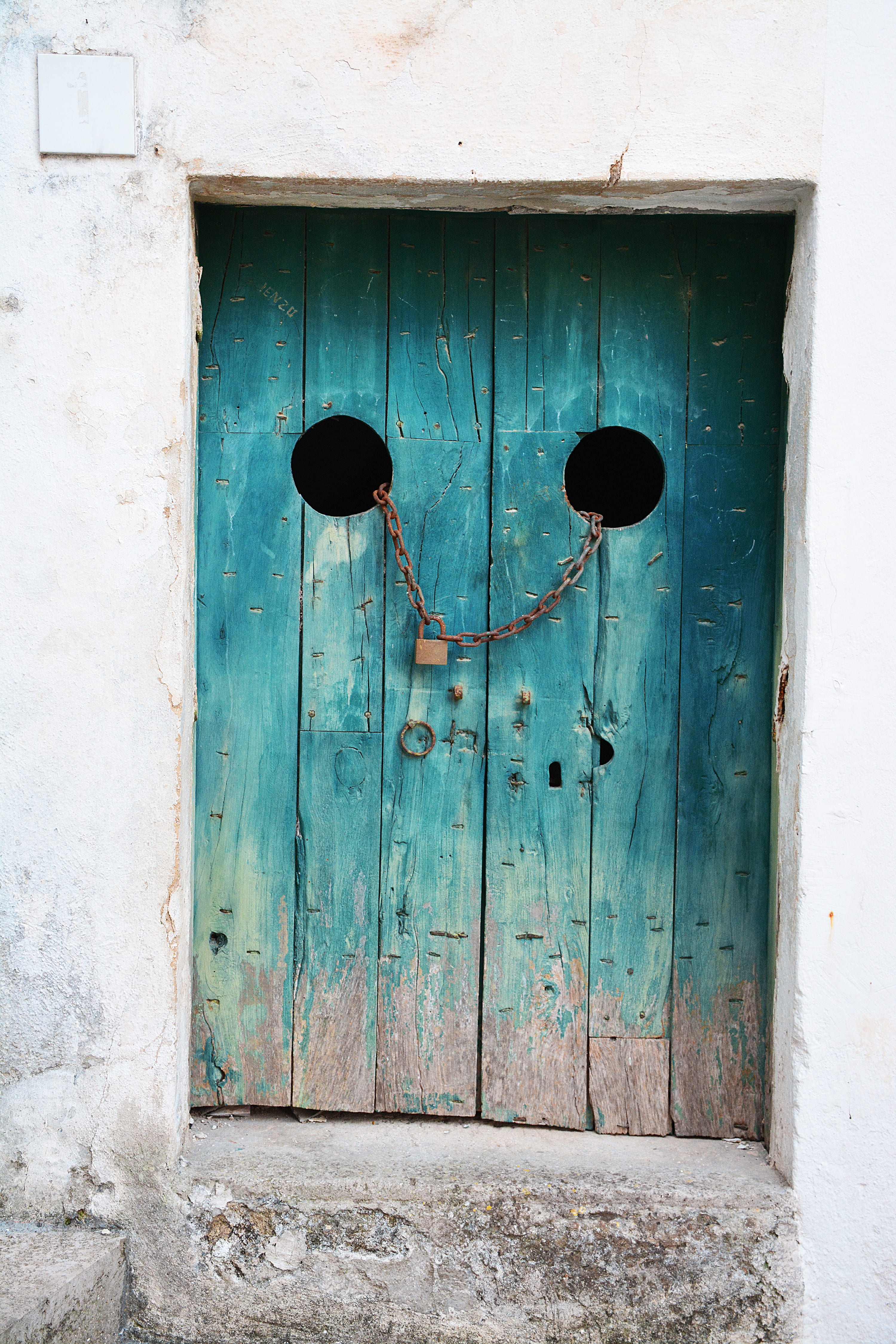built structure, texture, weathered, architecture, building exterior, wall - building feature, wood - material, day, wall, teal, house, building, entrance, Phone HD Wallpaper