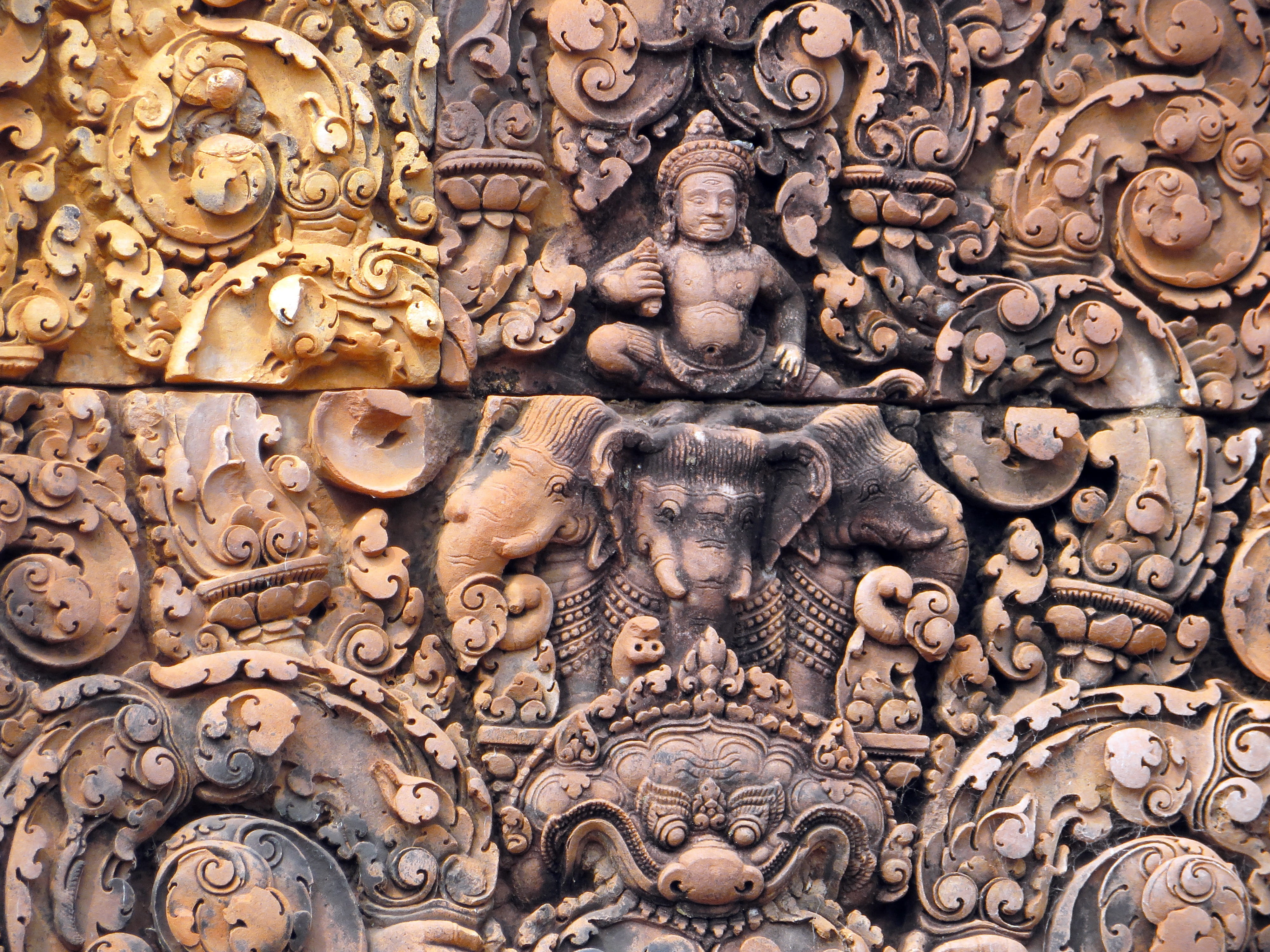 craft, belief, temple, carving - craft product, human representation, history, decor, 4K, archaeology, angkor, ornate, ancient, person, spirituality, creativity, HD Wallpaper