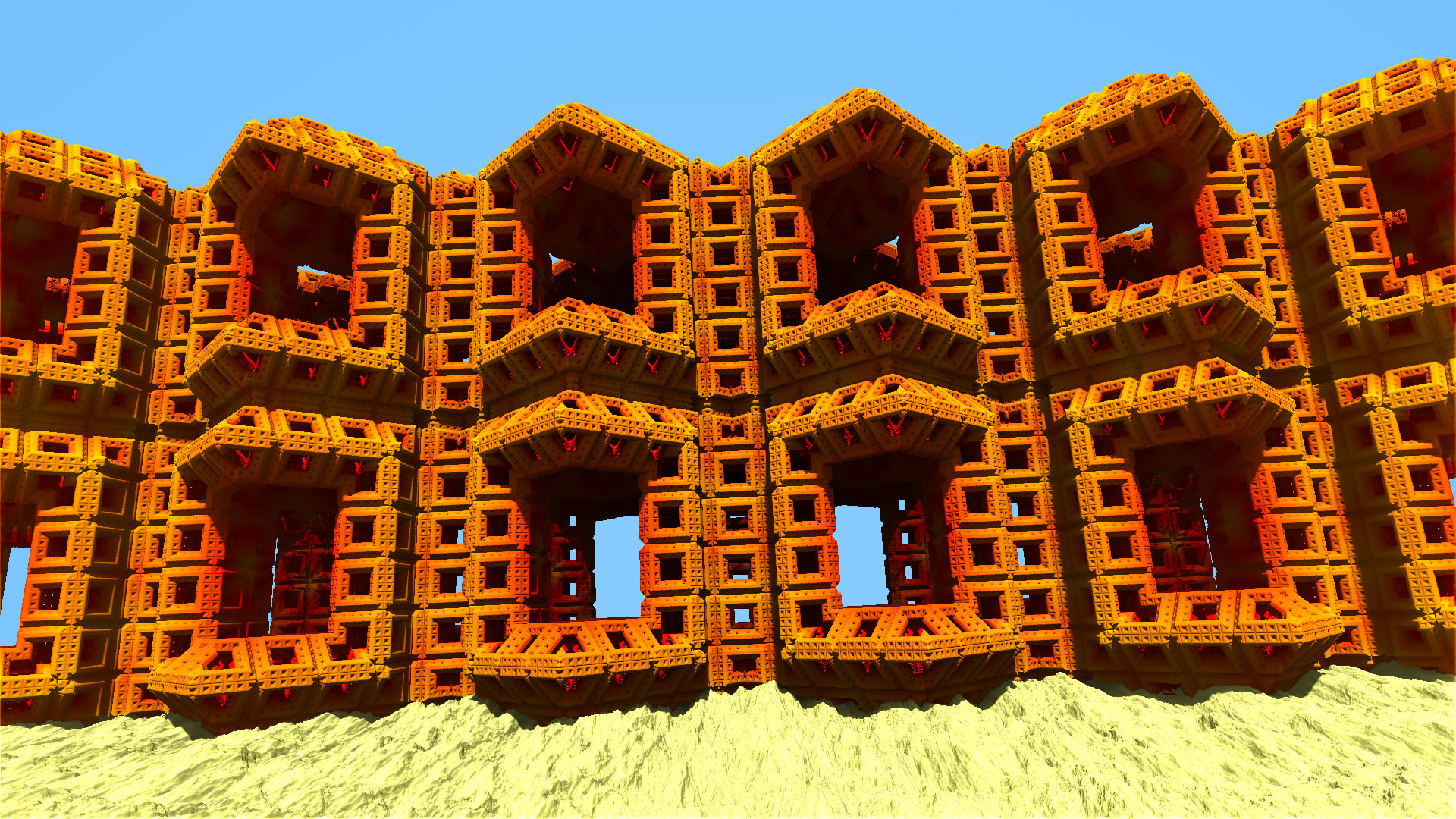 Abstract, Mandelbulber 3D, 3D, Fractal, Geometry, 1080P, HD Wallpaper