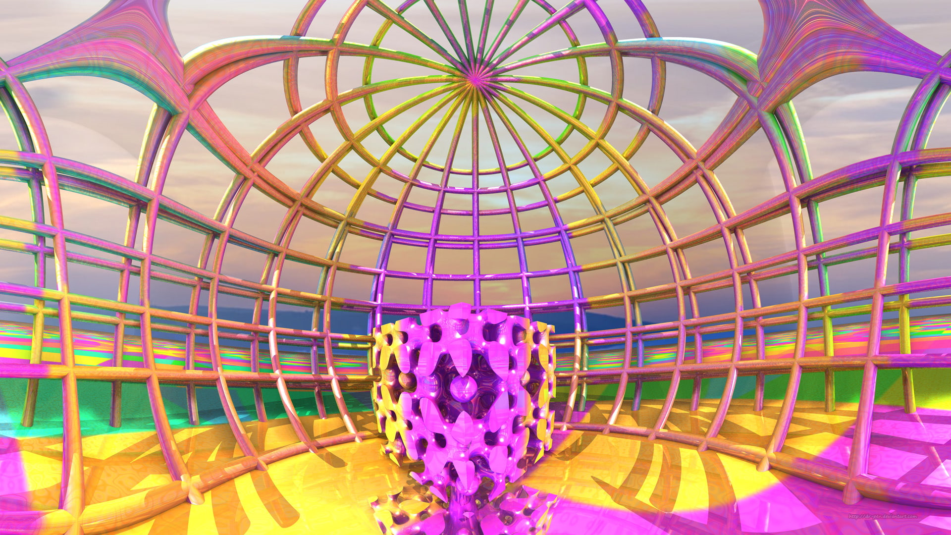 Fractal, 1080P, CGI, Artistic, 3D, Abstract, Digital Art, Mandelbulb 3D, HD Wallpaper