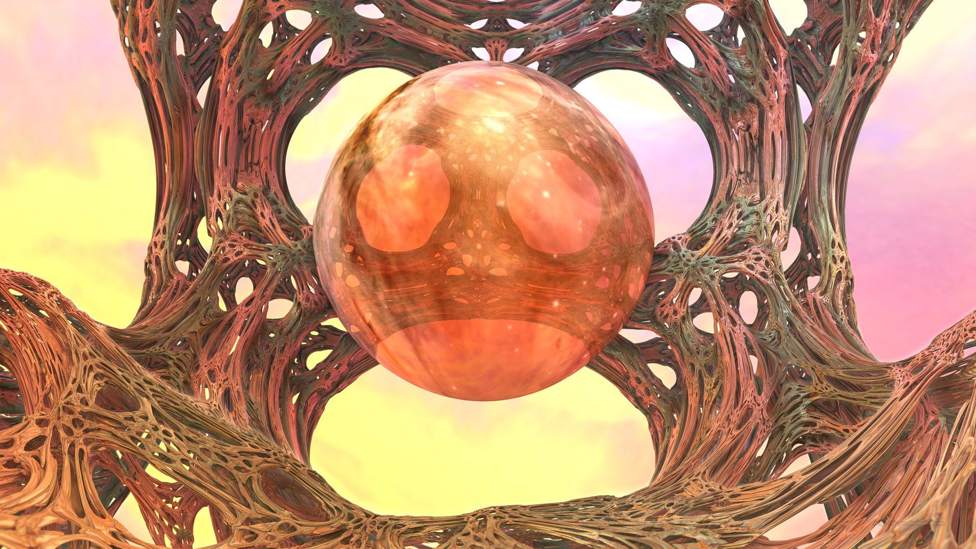 Sci Fi, 3D, Abstract, Fractal, Mandelbulb 3D, CGI, 1080P, Digital Art, Artistic, HD Wallpaper