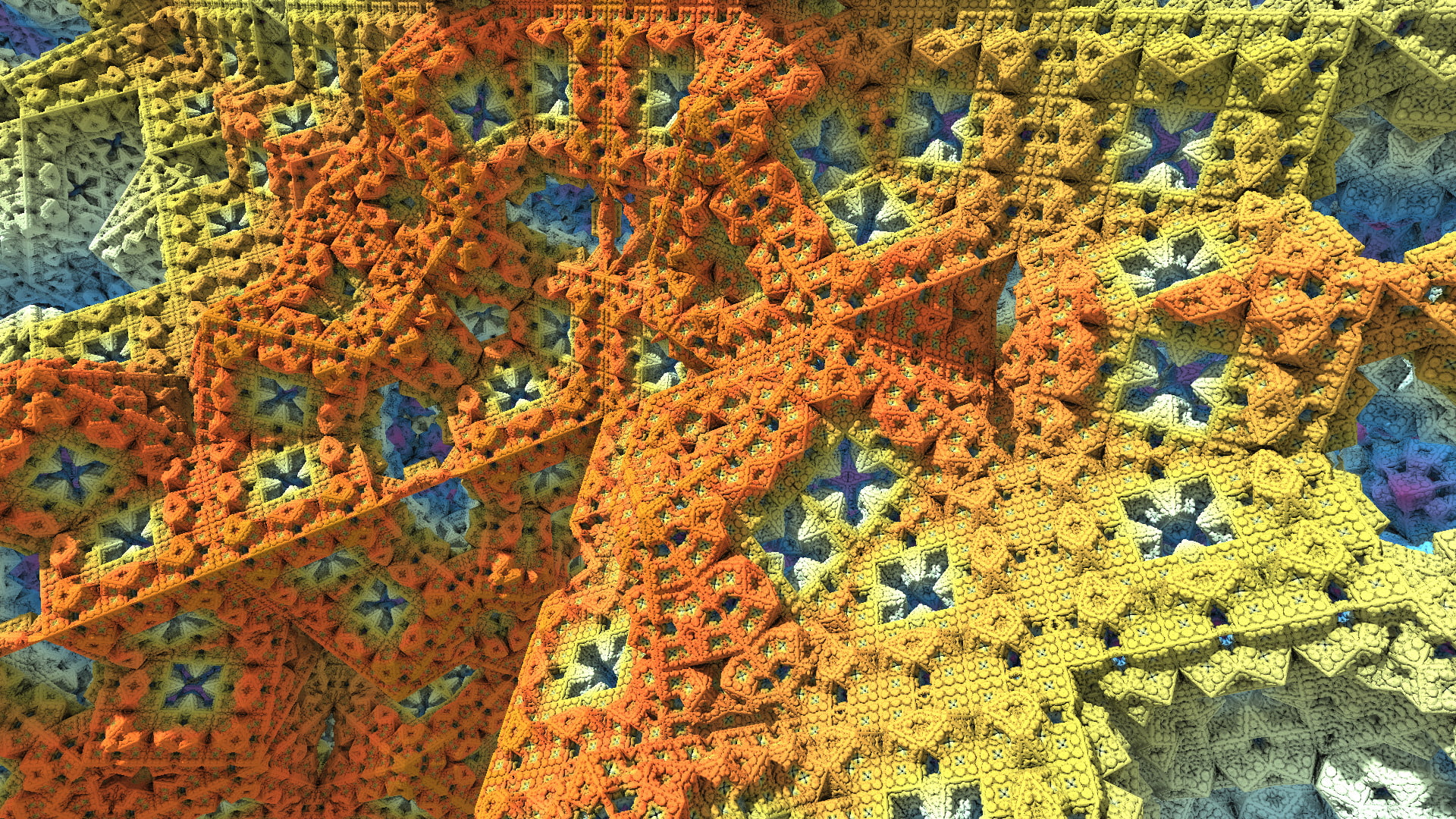 Digital Art, Abstract, Geometry, Fractal, Mandelbulber 3D, 3D, 1080P, Artistic, HD Wallpaper