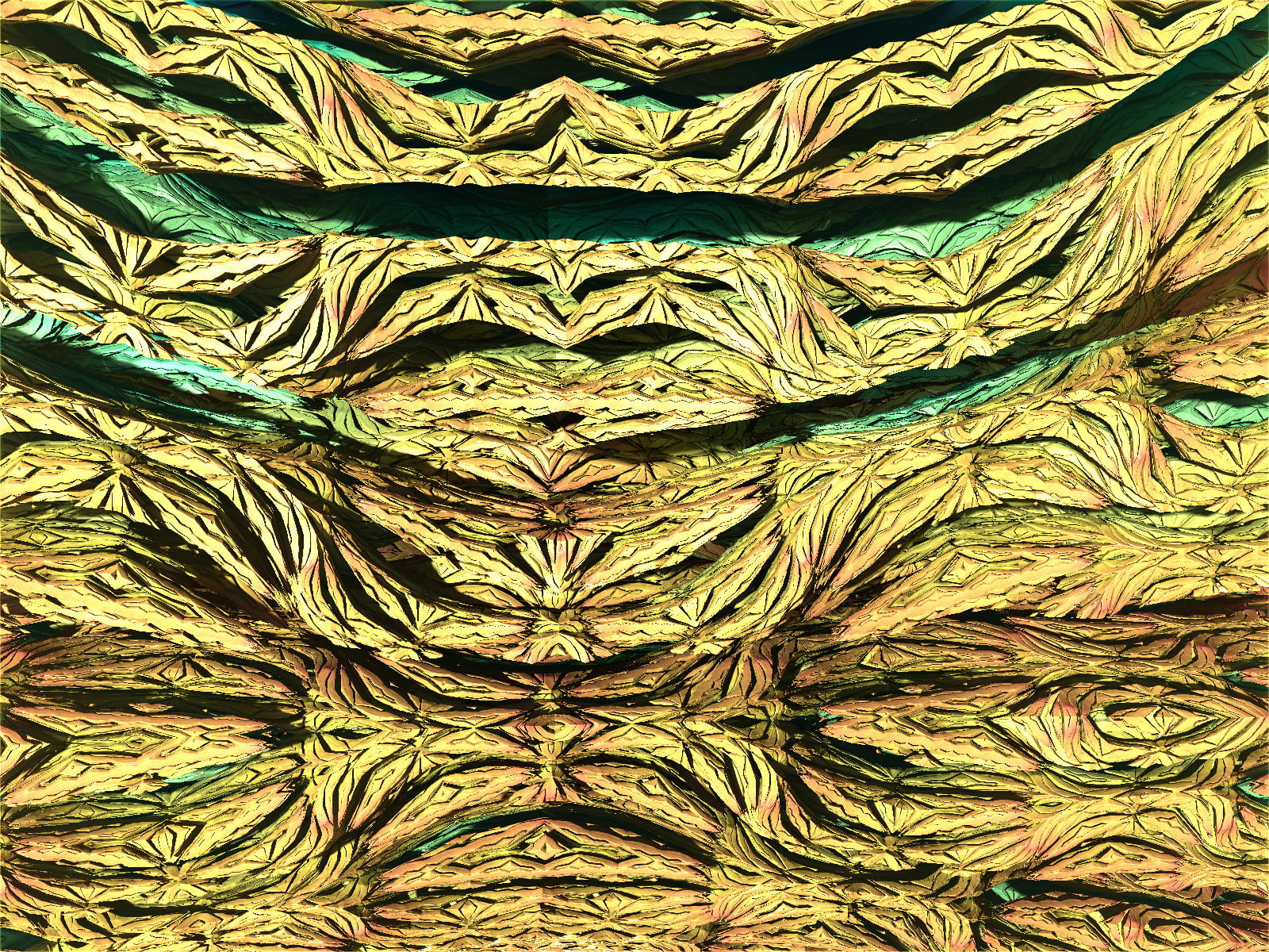 Colors, Cracks, 720P, Mandelbulber 3D, Shapes, Fractal, Abstract, HD Wallpaper