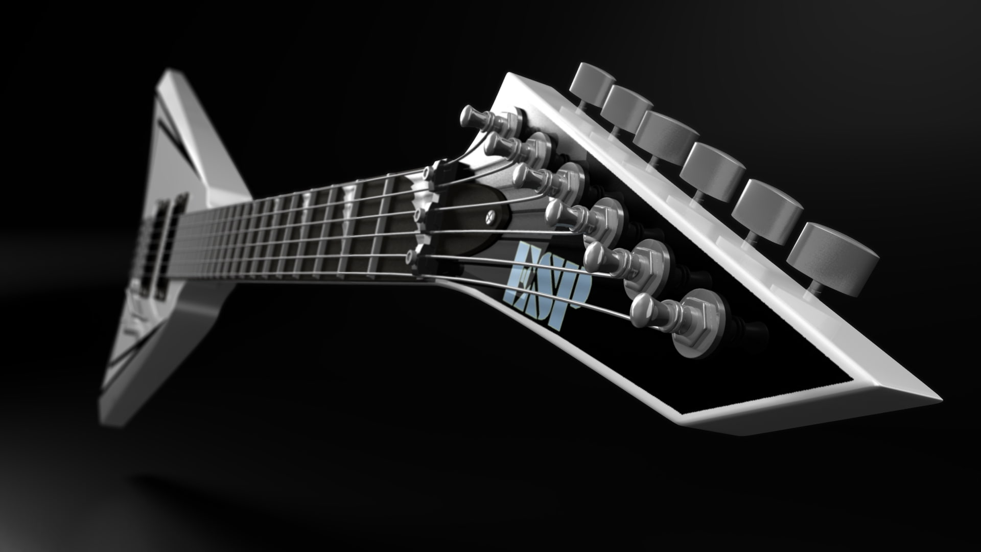 3D view, x, view, art, 1080P, hd, entertainment, d, guitars, Music, HD Wallpaper
