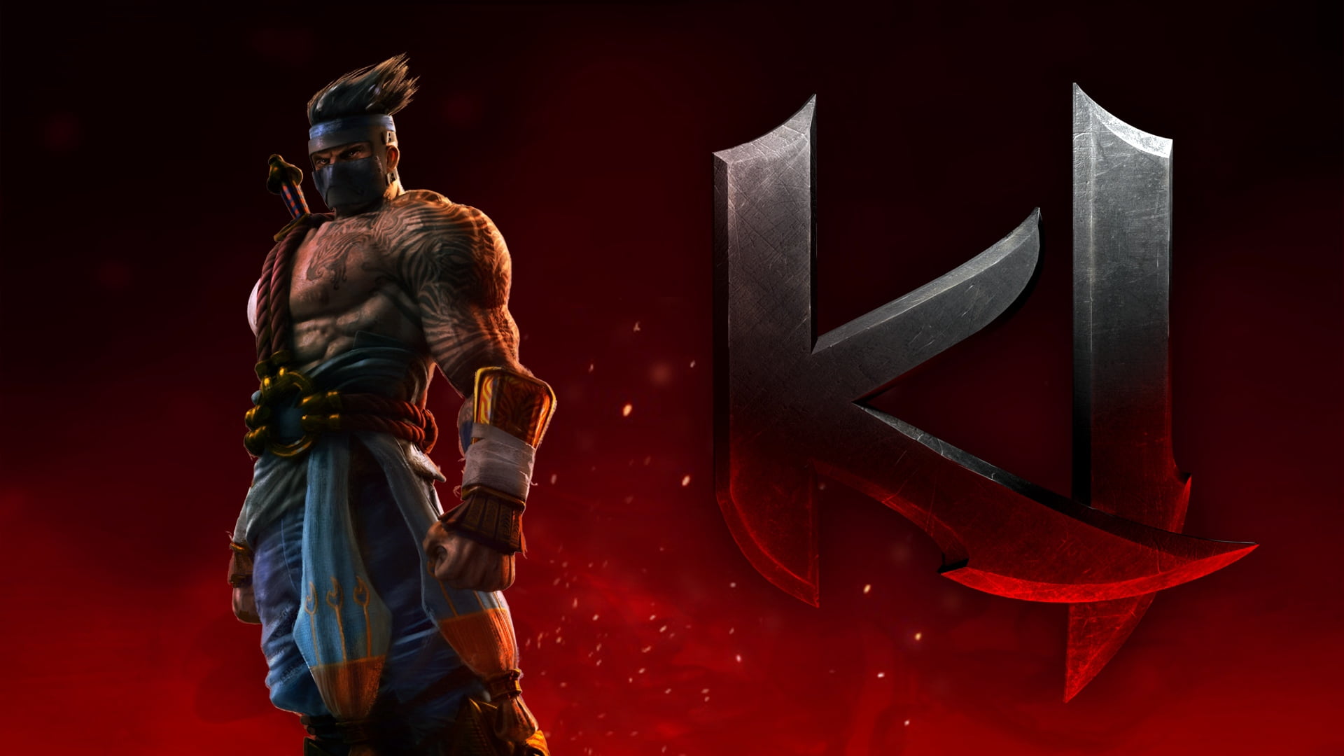 killer instinct 2013, people, animated, male, weapon, strength, history, double helix games, killer instinct, knife - weapon, communication, holding, red, HD Wallpaper