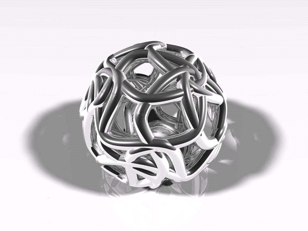 3d Object, digital art, 480P, 3d, Fractal, HD Wallpaper