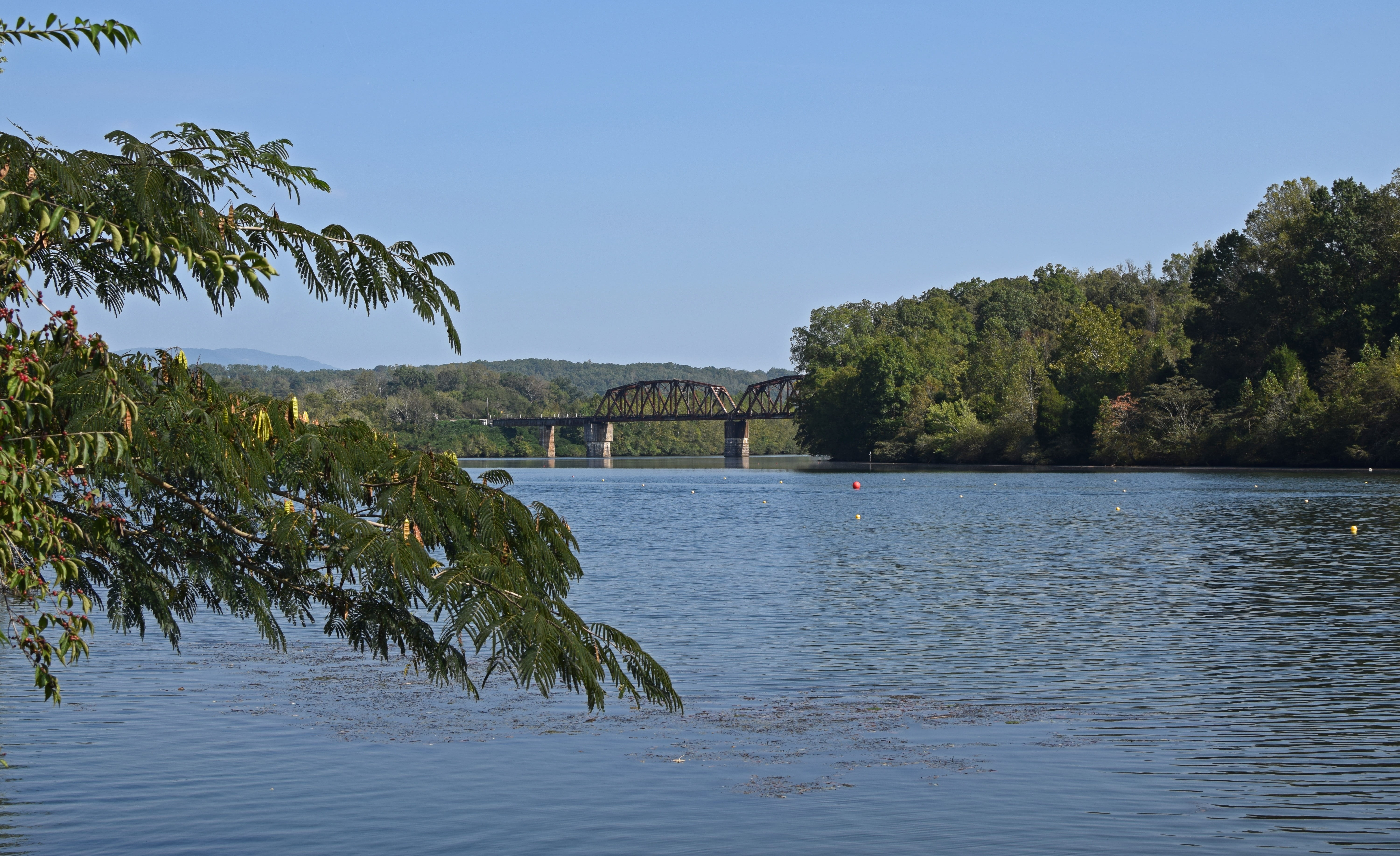 land, no people, travel destinations, tree, landscape, serene, autumn, built structure, day, waterfront, building, tranquility, architecture, nature, clinch river, HD Wallpaper