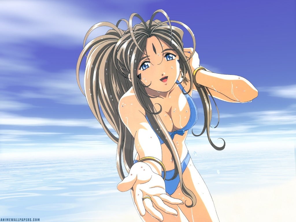 ah, x, goddess, 480P, art, anime, hd, Ah! My Goddess, belldandy, HD Wallpaper