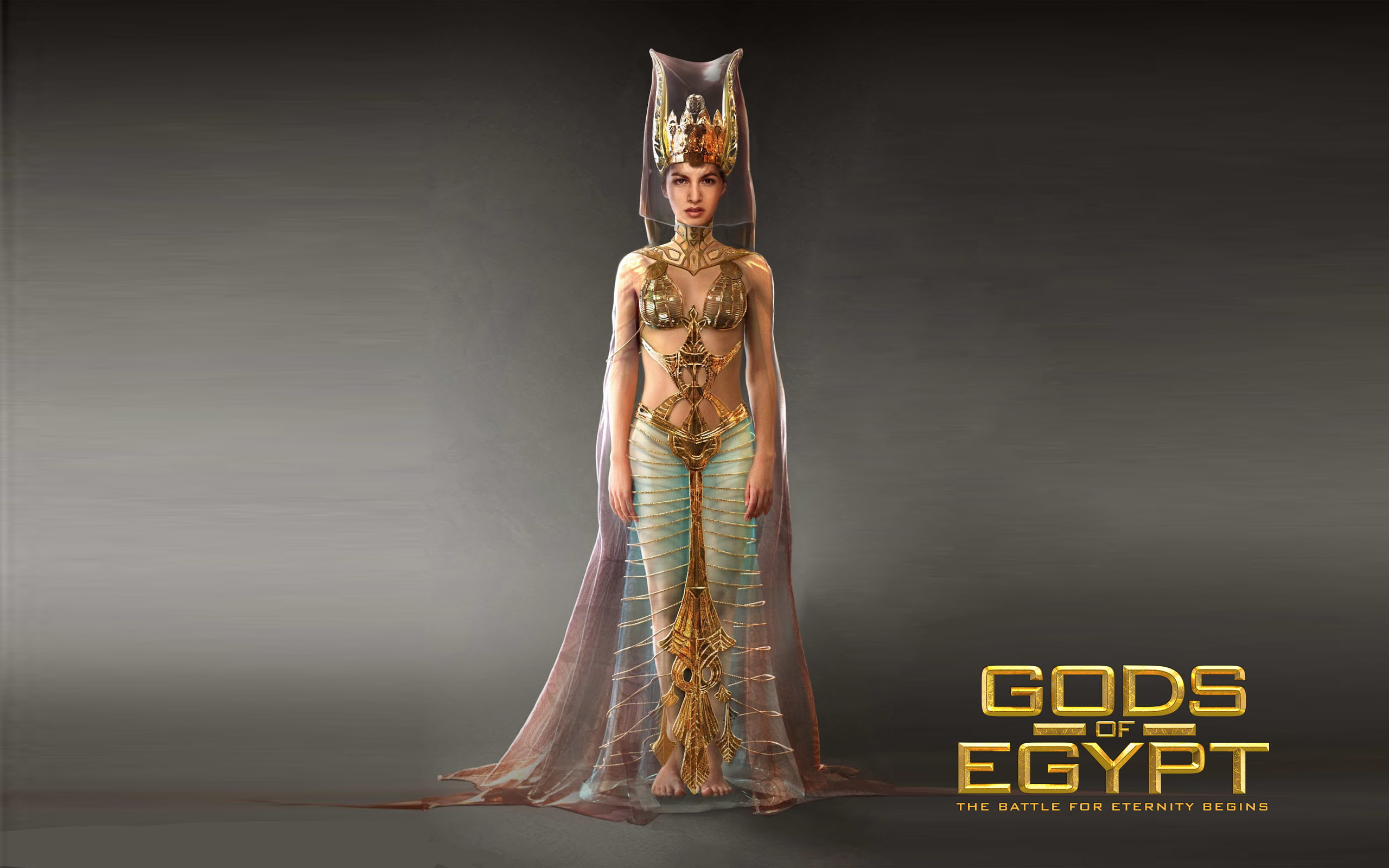 backgrounds, gods, golden, 2K, hathor, goddess, egypt, snake, desktop, love, HD Wallpaper