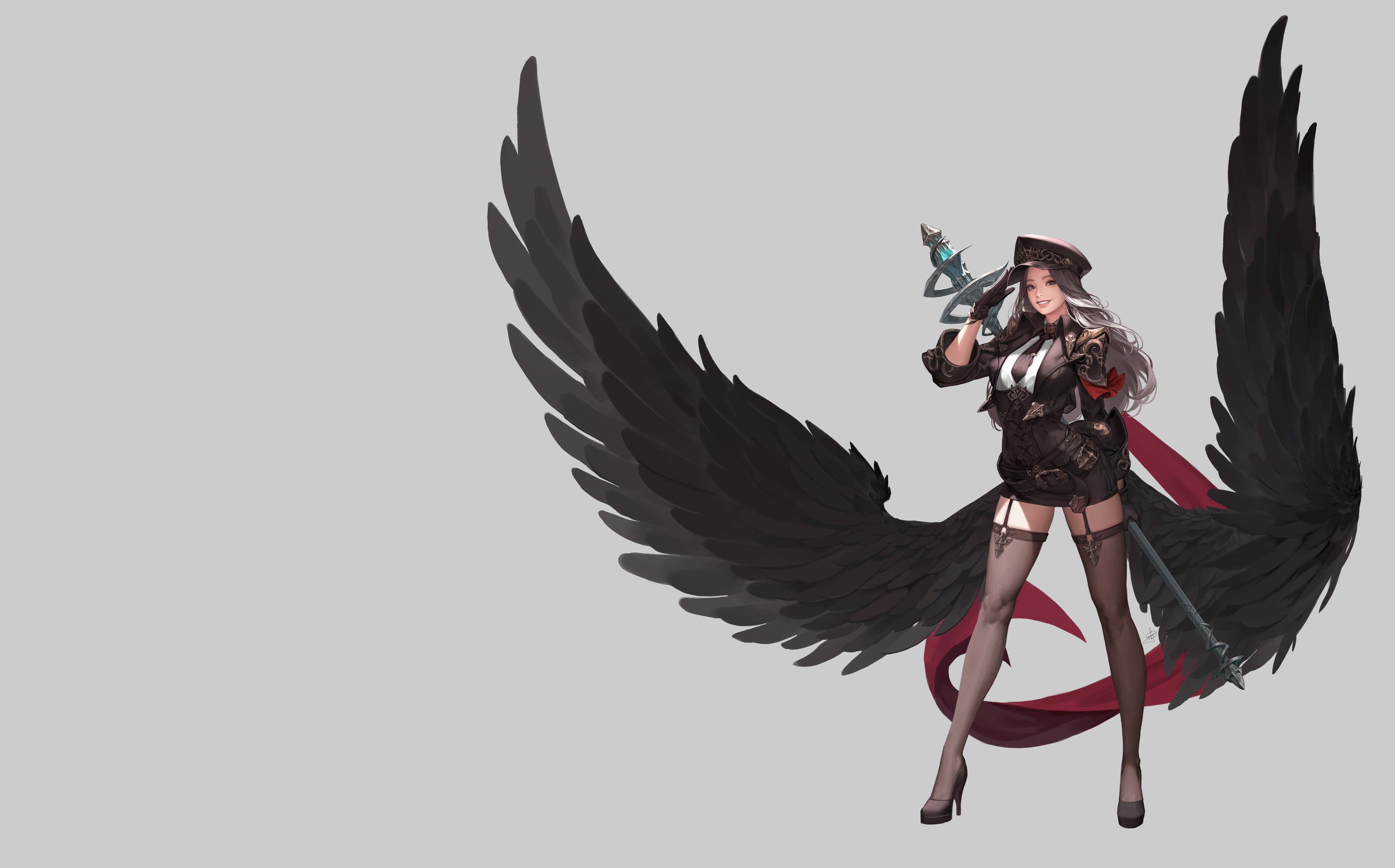 2K, fantasy, Illustrator, Goddess, art, Daeho Cha, HD Wallpaper