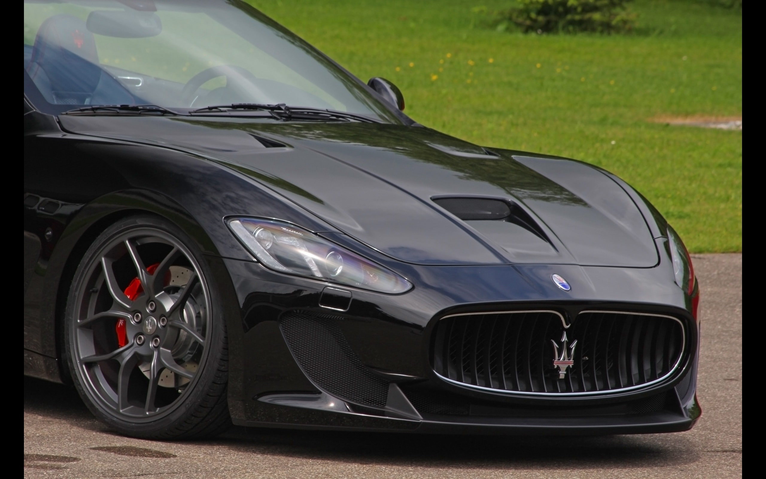 tridente, novitec, cars, 2K, maserati, grancabrio, detail, HD Wallpaper
