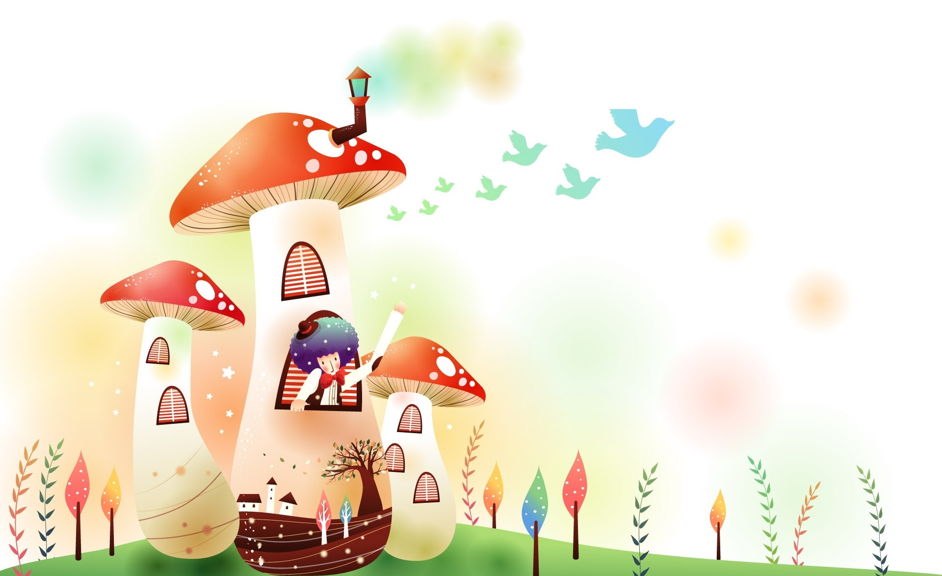 celebration, Mushroom, representation, toy, decoration, human representation, Aero, mushroom house, Childhood, no people, figurine, focus on foreground, HD Wallpaper