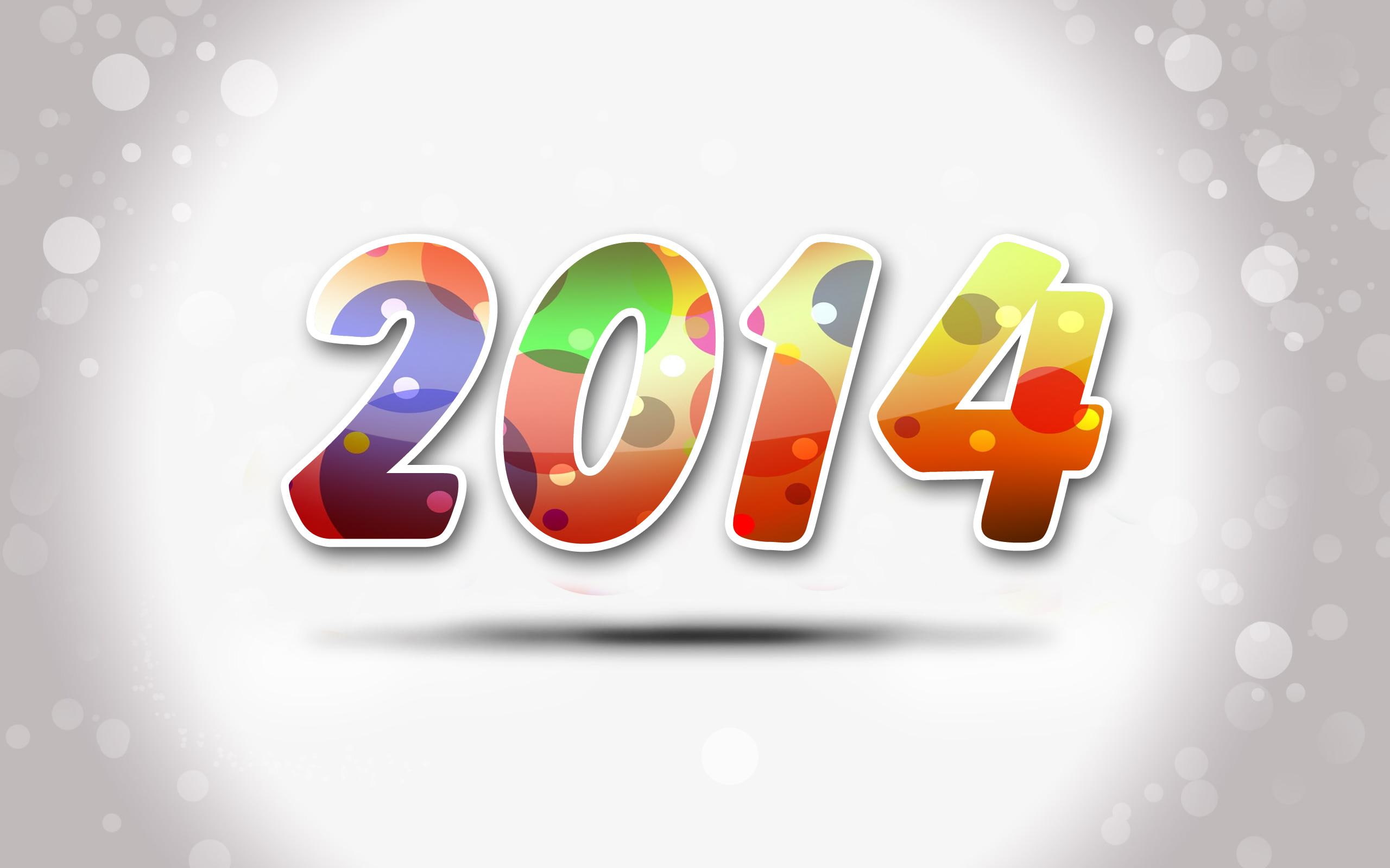 happy, new, upcoming, new year 2014, year, new year, 2K, HD Wallpaper