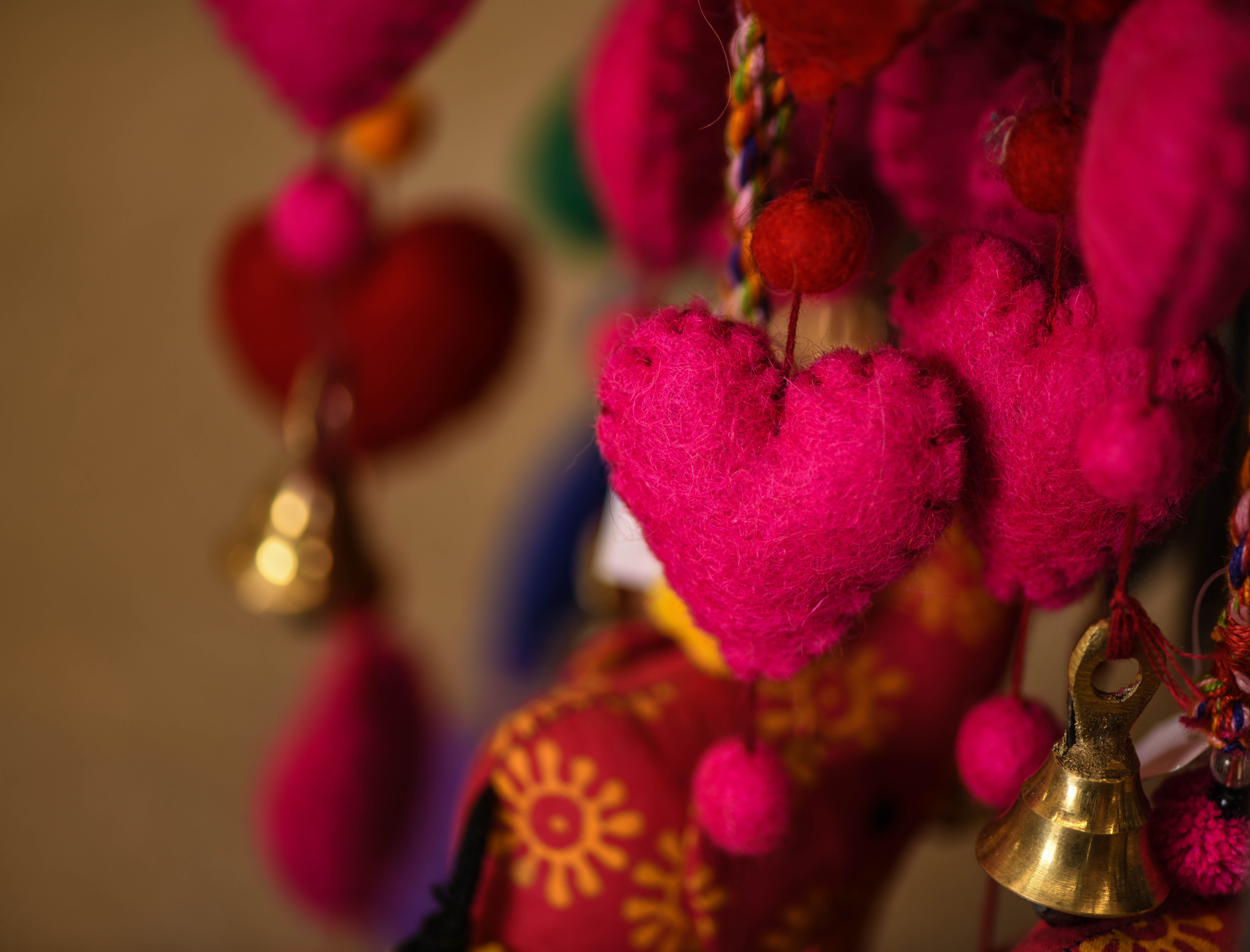 music, group of objects, musical instrument, no people, ornament, pink color, red, arts culture and entertainment, celebration, lighting, religion, indoors, HD Wallpaper