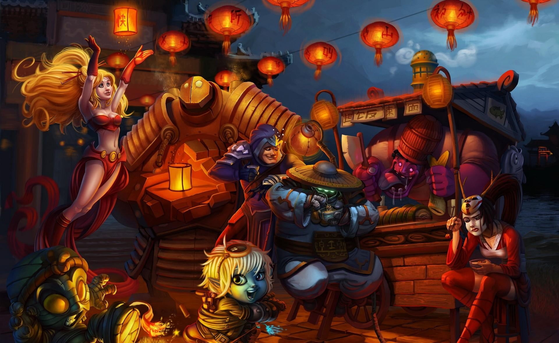 belief, multi Colored, china, night, 1080P, temple - Building, lights, lighting equipment, dragon, art and craft, statue, sculpture, application, HD Wallpaper