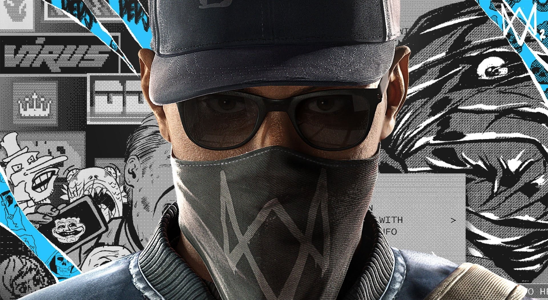 protection, dogs, communication, watch, adult, security, mask - disguise, WATCH_DOGS, 1080P, obscured face, Games, human body part, protective mask - workwear, HD Wallpaper