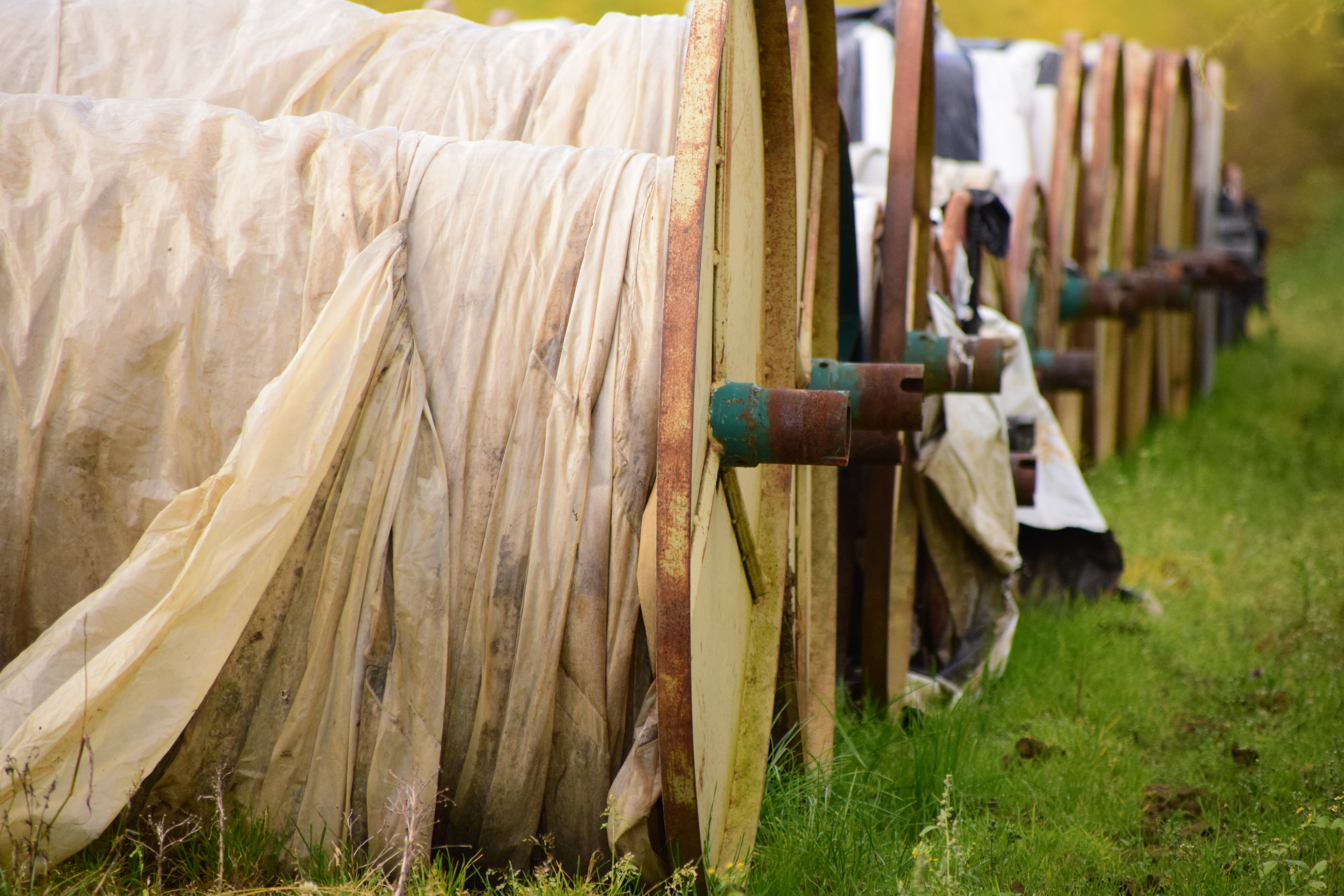 cover, no people, hanging, outdoors, beetabdeckung, roll, land, large group of objects, abundance, clothing, field, 5K, wood - material, in a row, choice, HD Wallpaper
